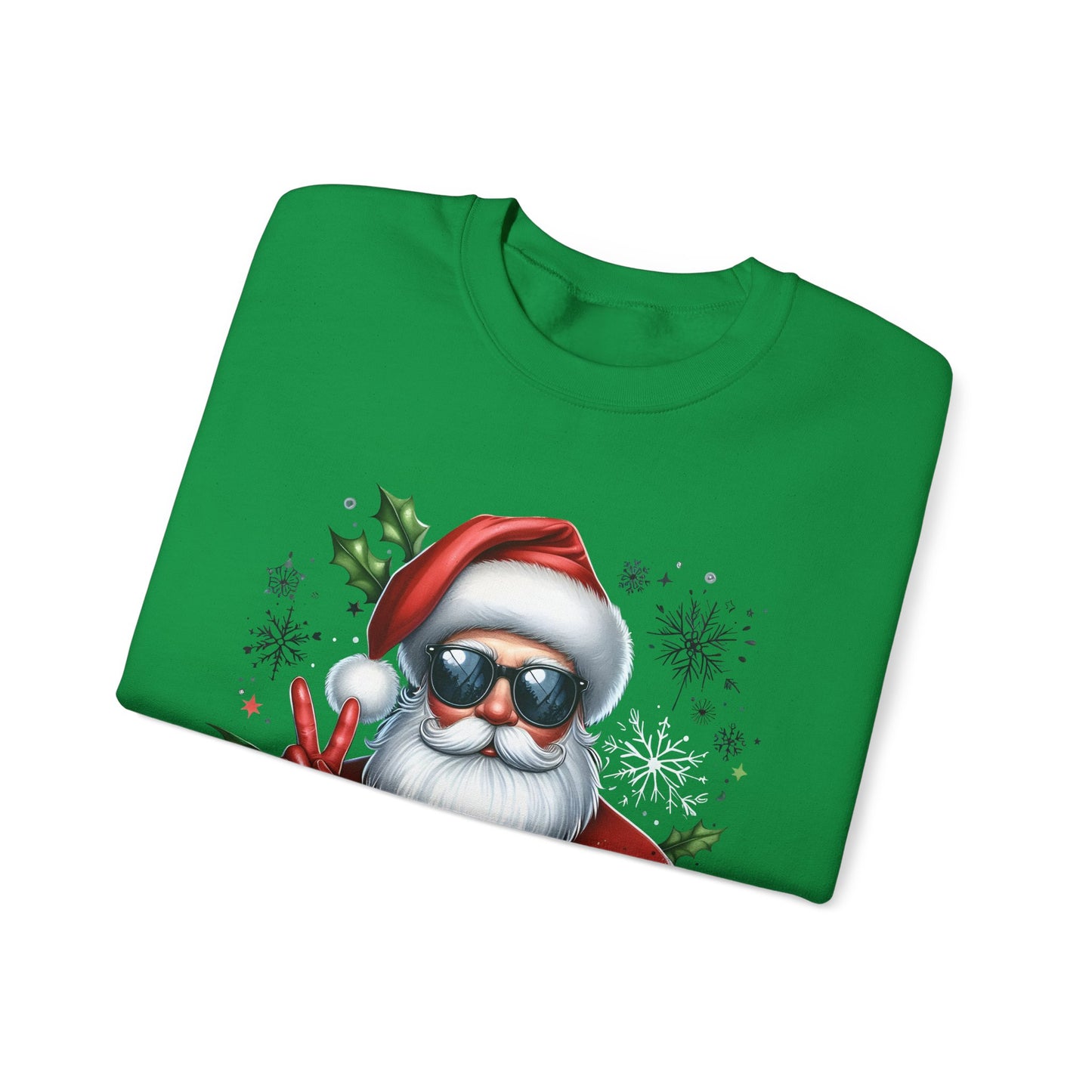 Funny Santa Christmas Unisex Heavy blend Crew Neck Sweatshirt