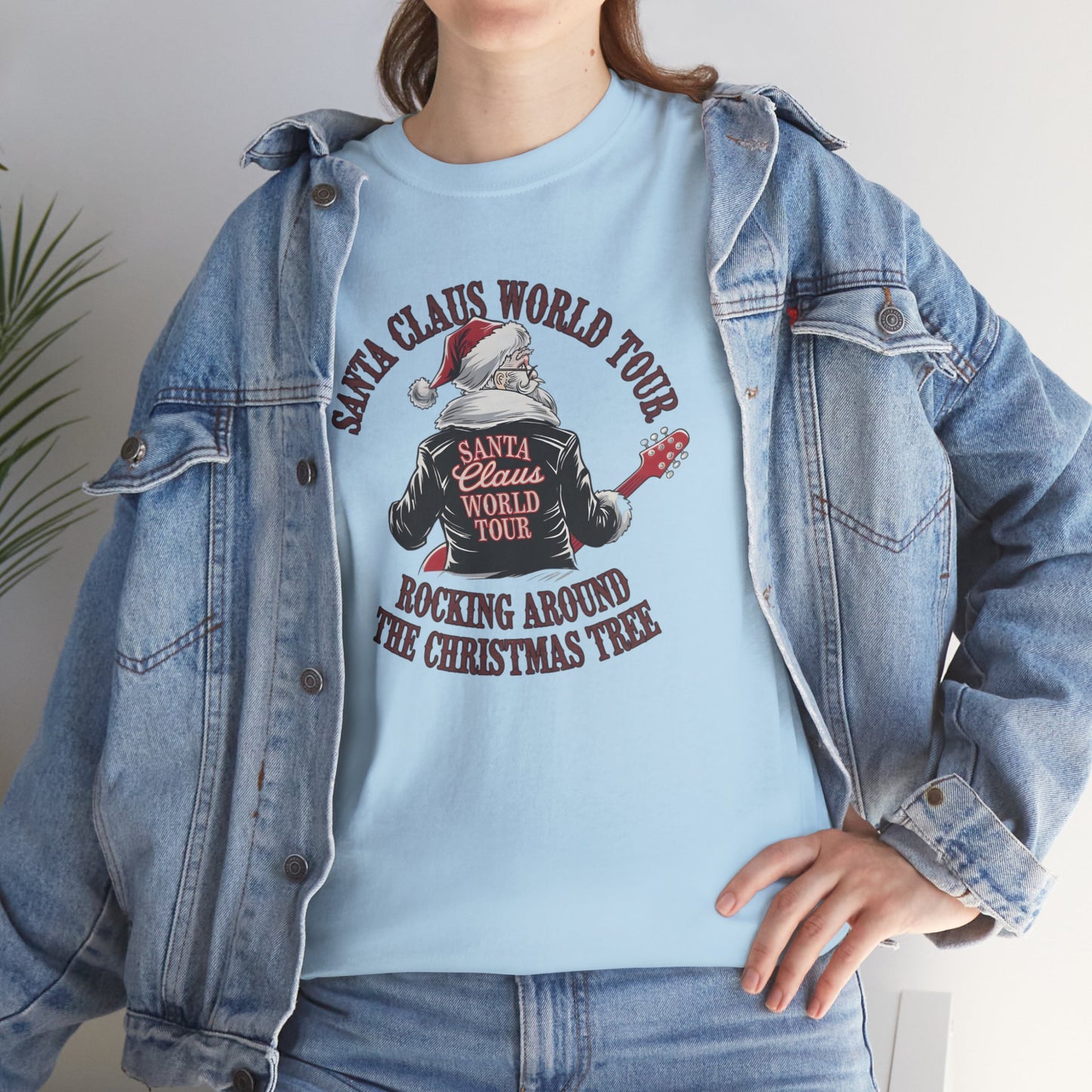 Santa Claus World Tour Unisex Tee - Sizes S-5X - Christmas Holiday Funny Shirt