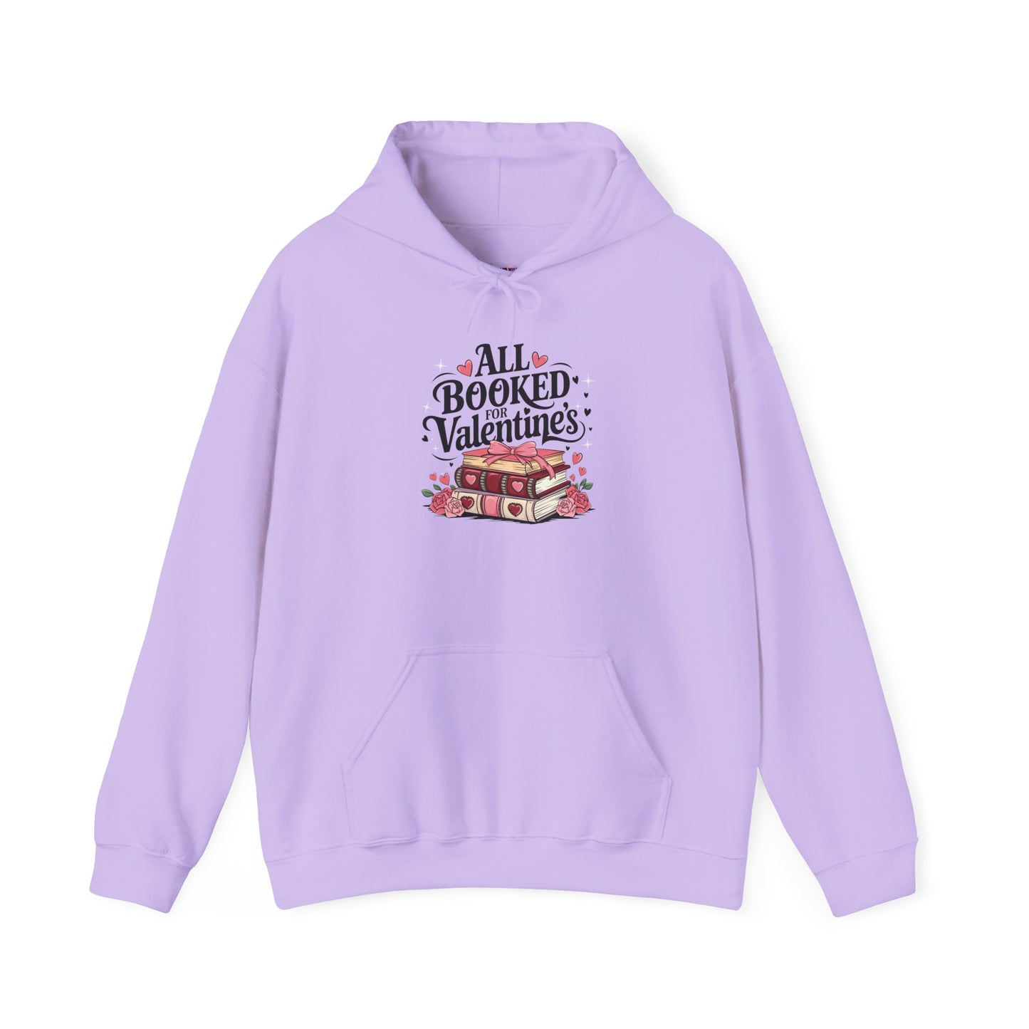 Valentine's Day All Booked Unisex Hooded Sweatshirt