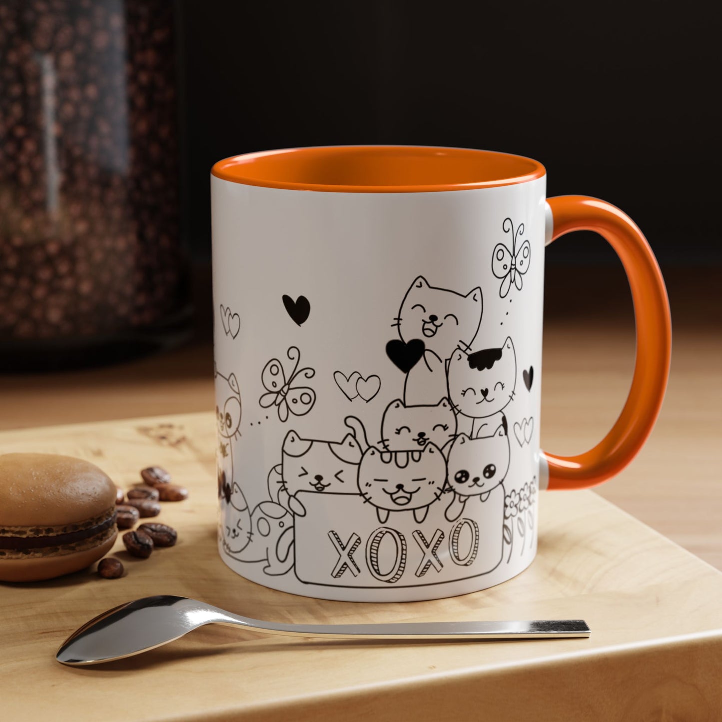 Coffee Mug - Valentine's Day Cat Love Mug for Cat Lovers