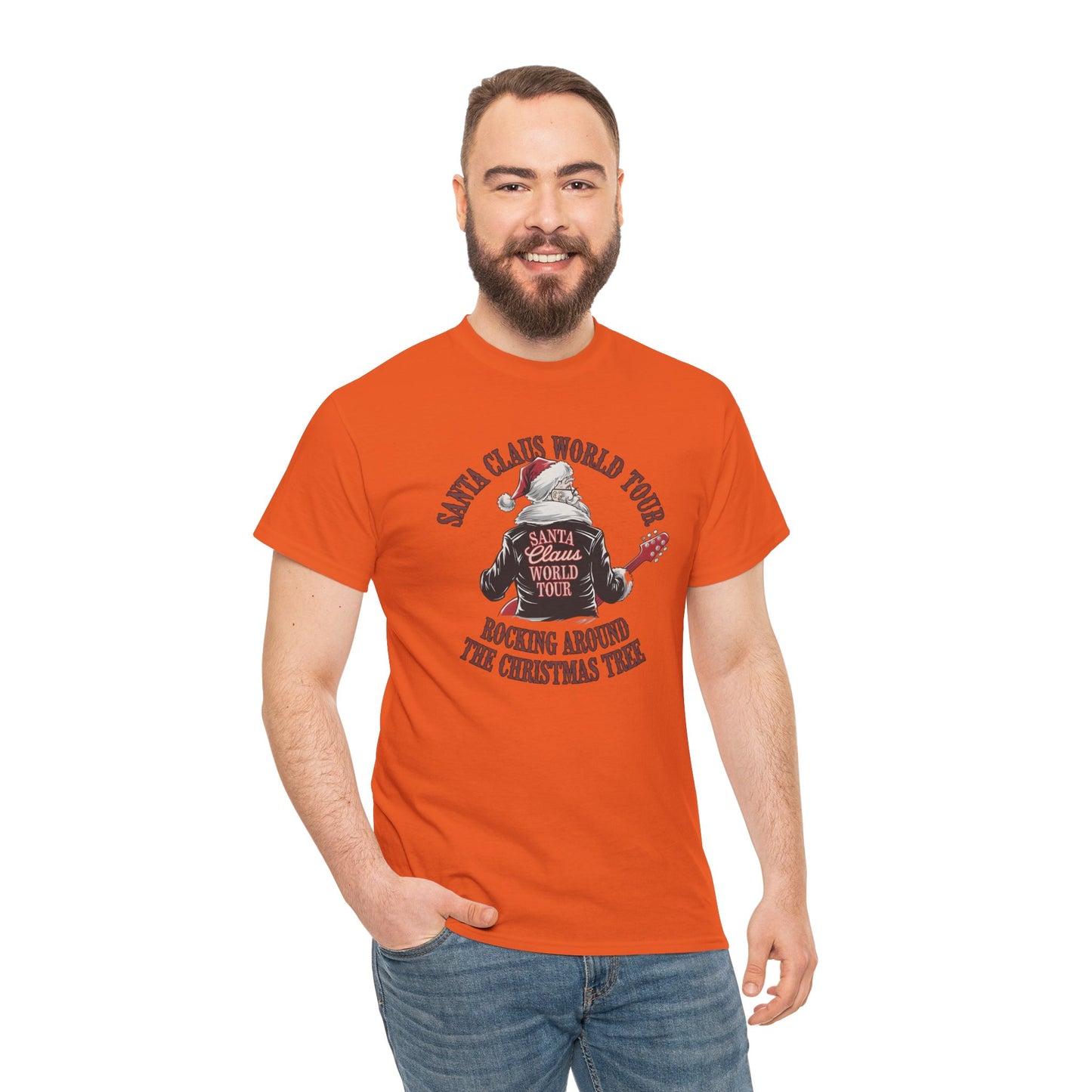 Santa Claus World Tour Unisex Tee - Sizes S-5X - Christmas Holiday Funny Shirt