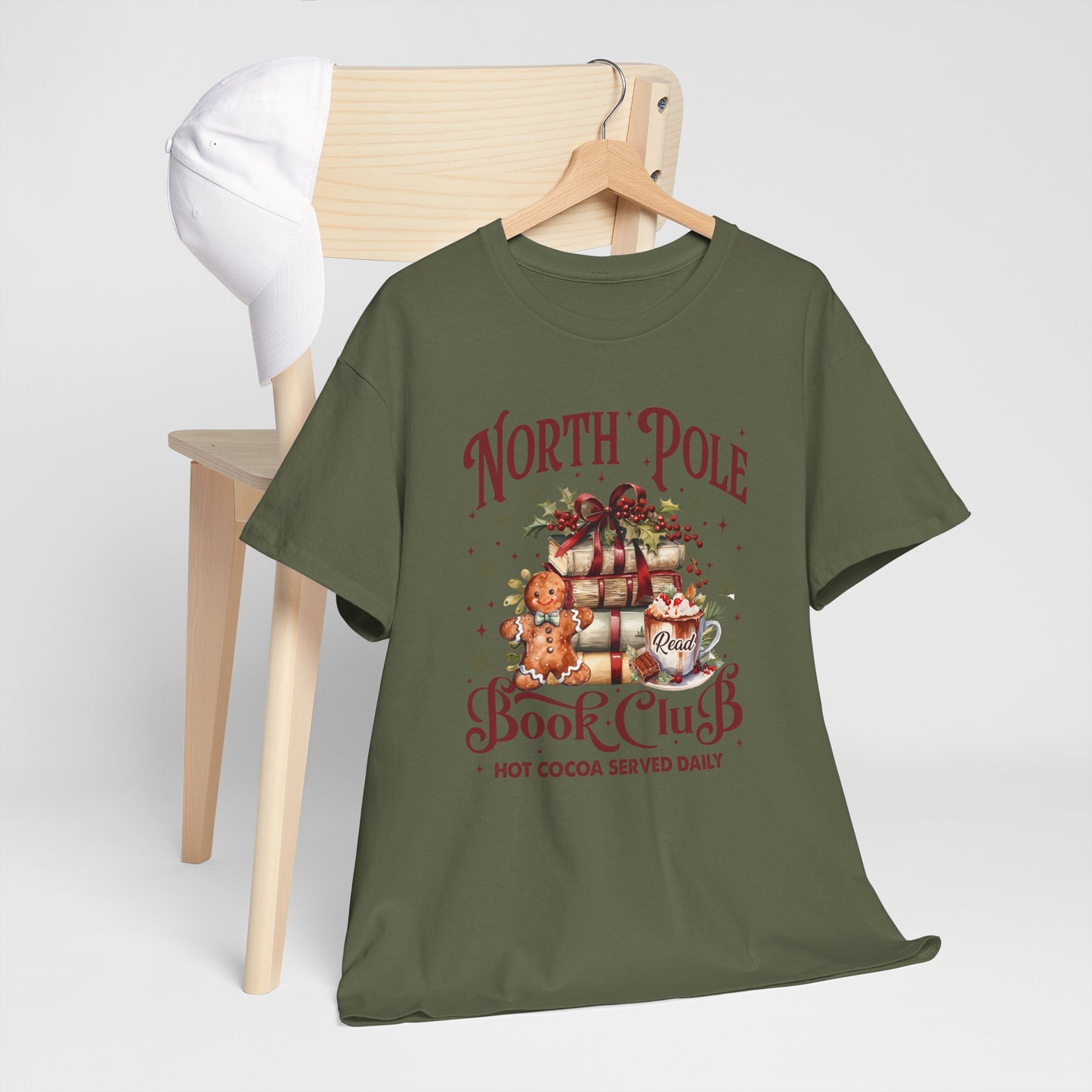 North Pole Book Club Unisex Heavy Cotton Tee - sizes S - 3X