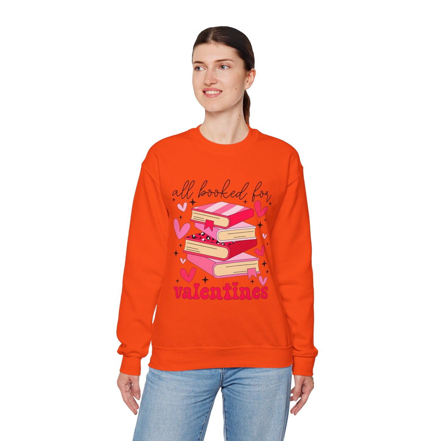 Book Lover Valentine's Day Unisex Sweatshirt - sizes S - 5X