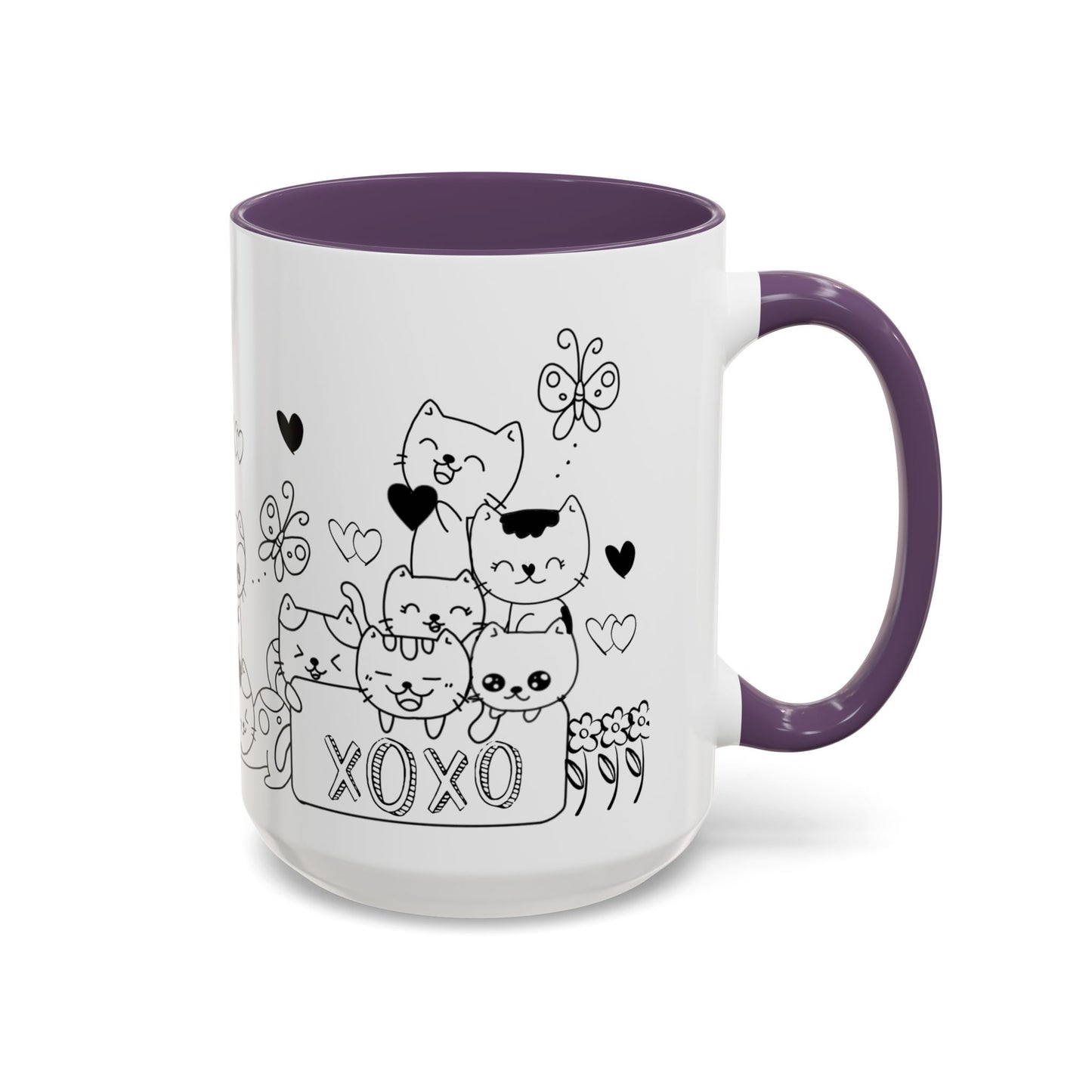 Coffee Mug - Valentine's Day Cat Love Mug for Cat Lovers