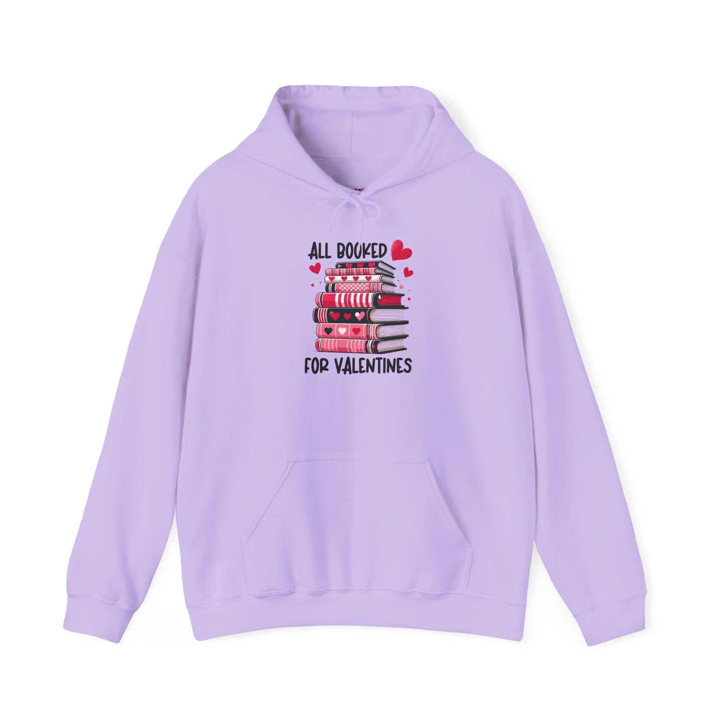 Valentine's Day All Booked Unisex Hooded Sweatshirt - sizes s - 5X