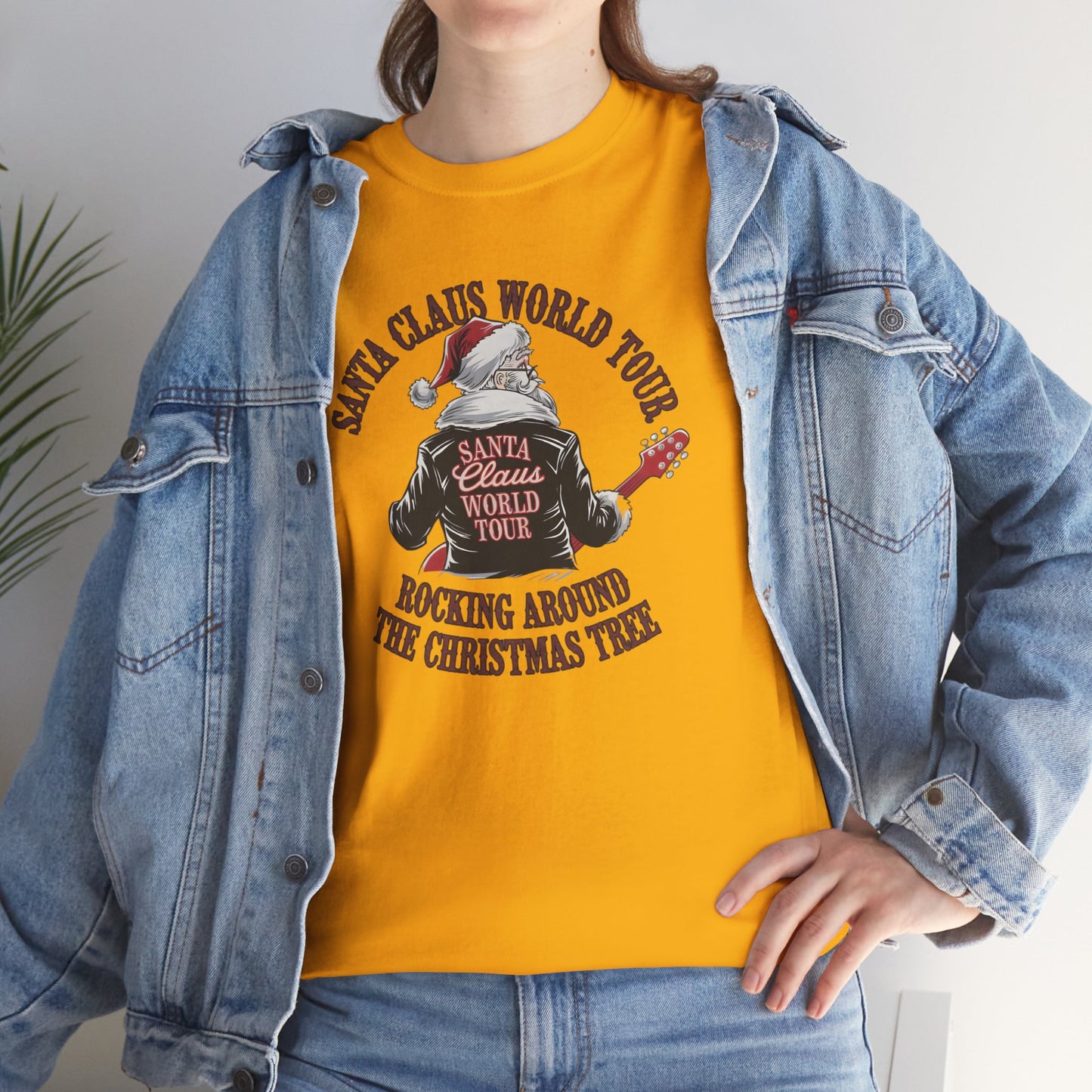Santa Claus World Tour Unisex Tee - Sizes S-5X - Christmas Holiday Funny Shirt