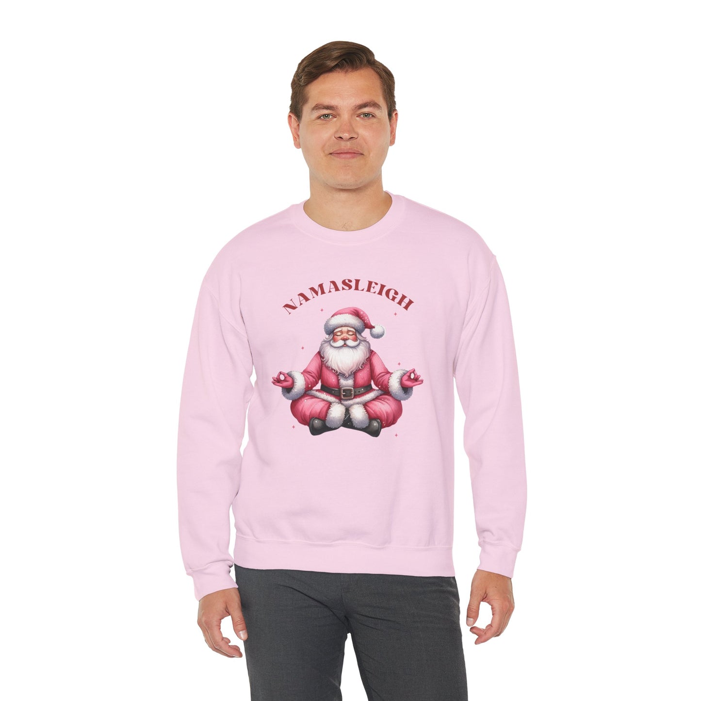 Santa Namasleigh Unisex Heavy Blend™ Crewneck Sweatshirt - size S - 3X