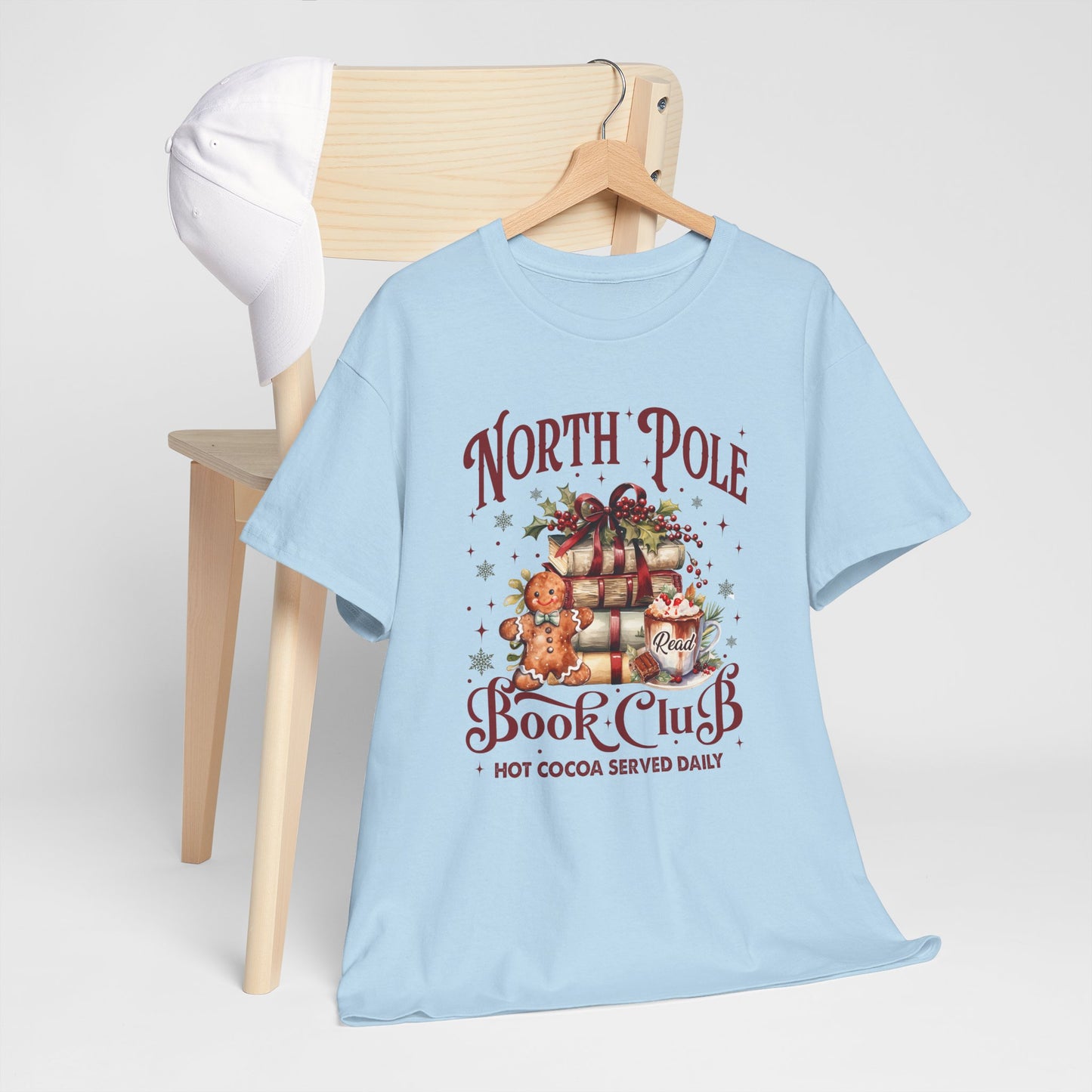 North Pole Book Club Unisex Heavy Cotton Tee - sizes S - 3X
