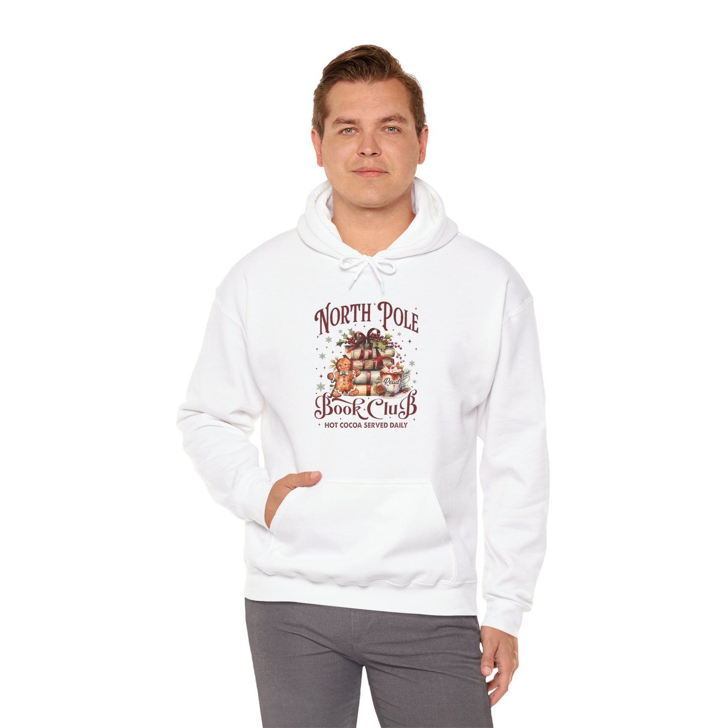 North Pole Book Club Unisex Heavy Blend™ Hooded Sweatshirt - sizes S - 5X