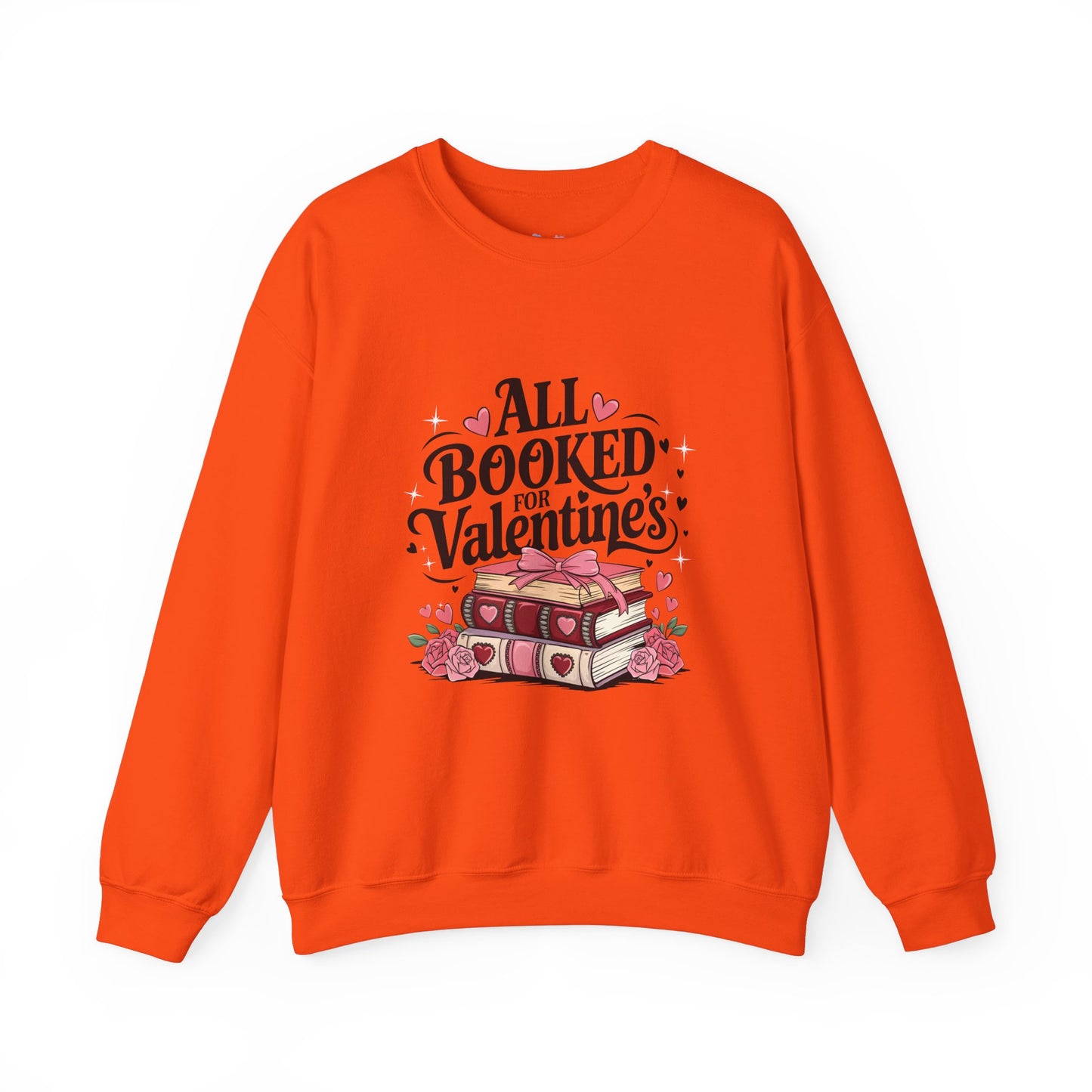 All Booked for Valentine's Day Unisex Heavy Blend Crewneck Sweatshirt