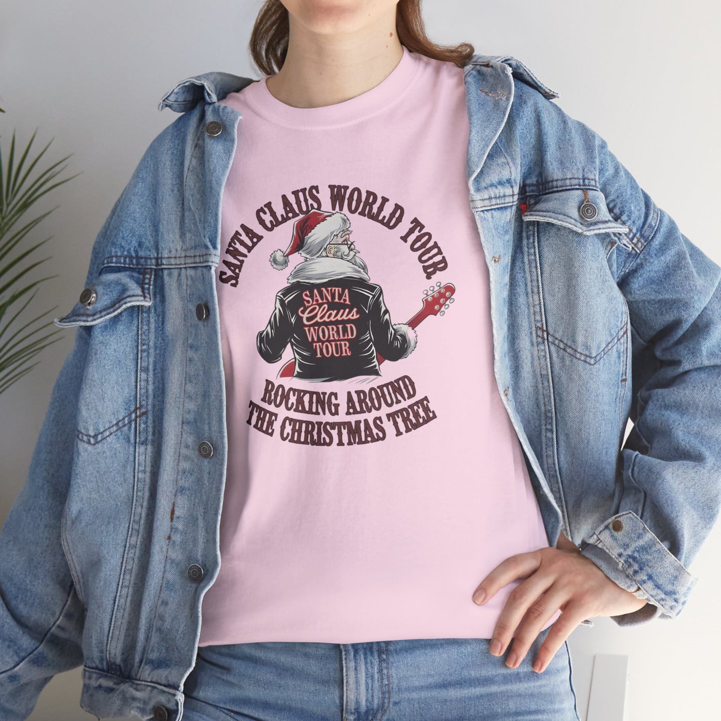 Santa Claus World Tour Unisex Tee - Sizes S-5X - Christmas Holiday Funny Shirt