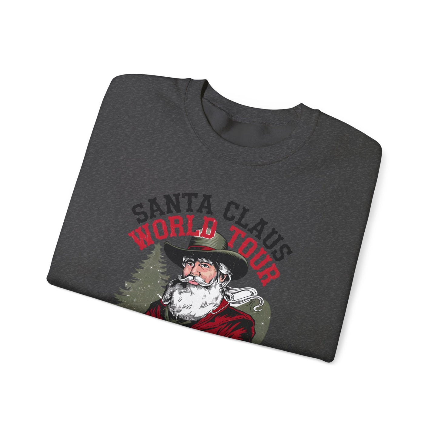 Santa Claus World Tour Unisex Heavy Blend™ Crewneck Sweatshirt - sizes S - 3X - Rocking around the Christmas Tree