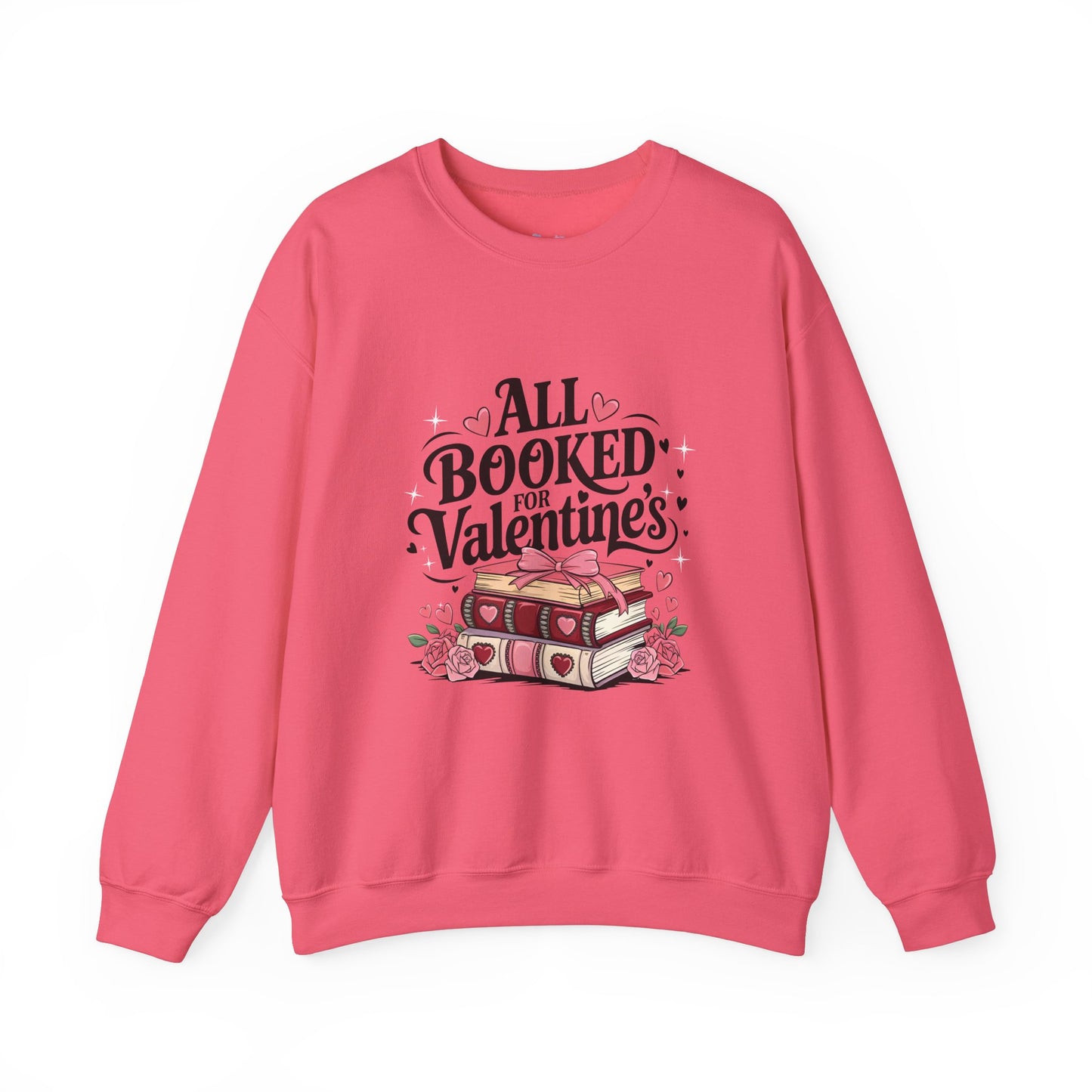 All Booked for Valentine's Day Unisex Heavy Blend Crewneck Sweatshirt