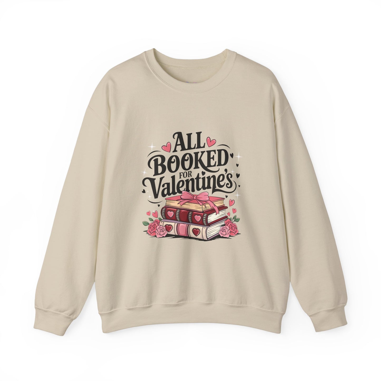 All Booked for Valentine's Day Unisex Heavy Blend Crewneck Sweatshirt