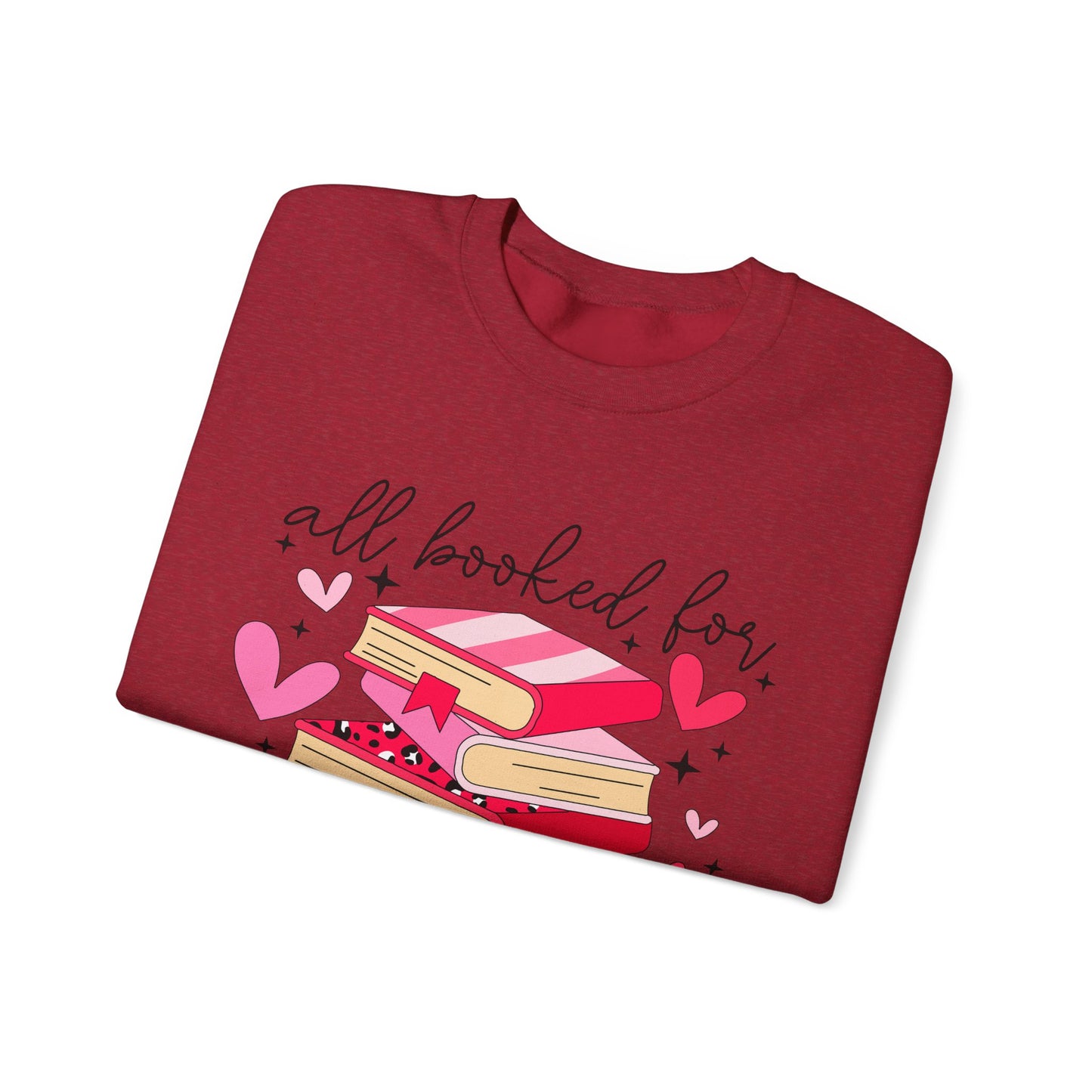 Book Lover Valentine's Day Unisex Sweatshirt - sizes S - 5X