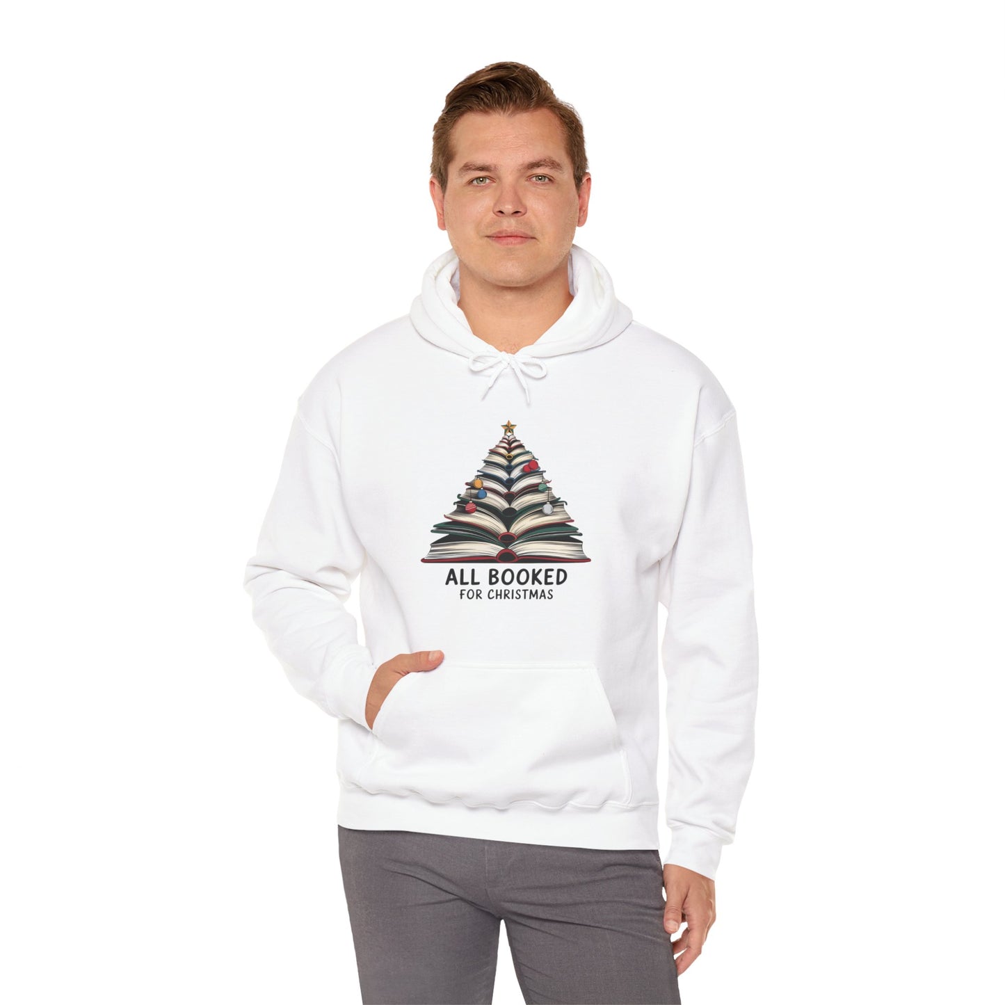 All Booked for Christmas Unisex Heavy Blend™ Hooded Sweatshirt - size S - 3X