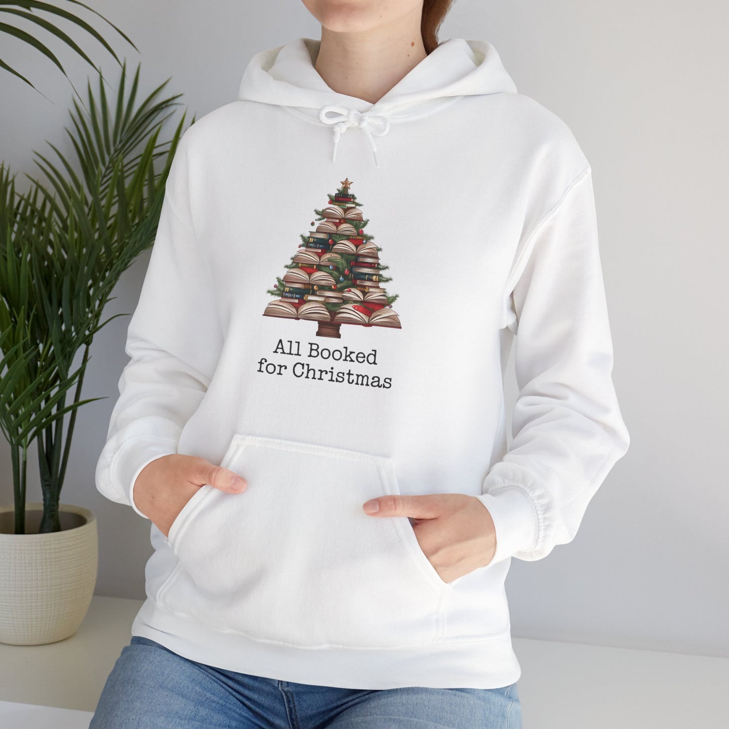 All Booked for Christmas Unisex Heavy Blend™ Hooded Sweatshirt - sizes S - 3X