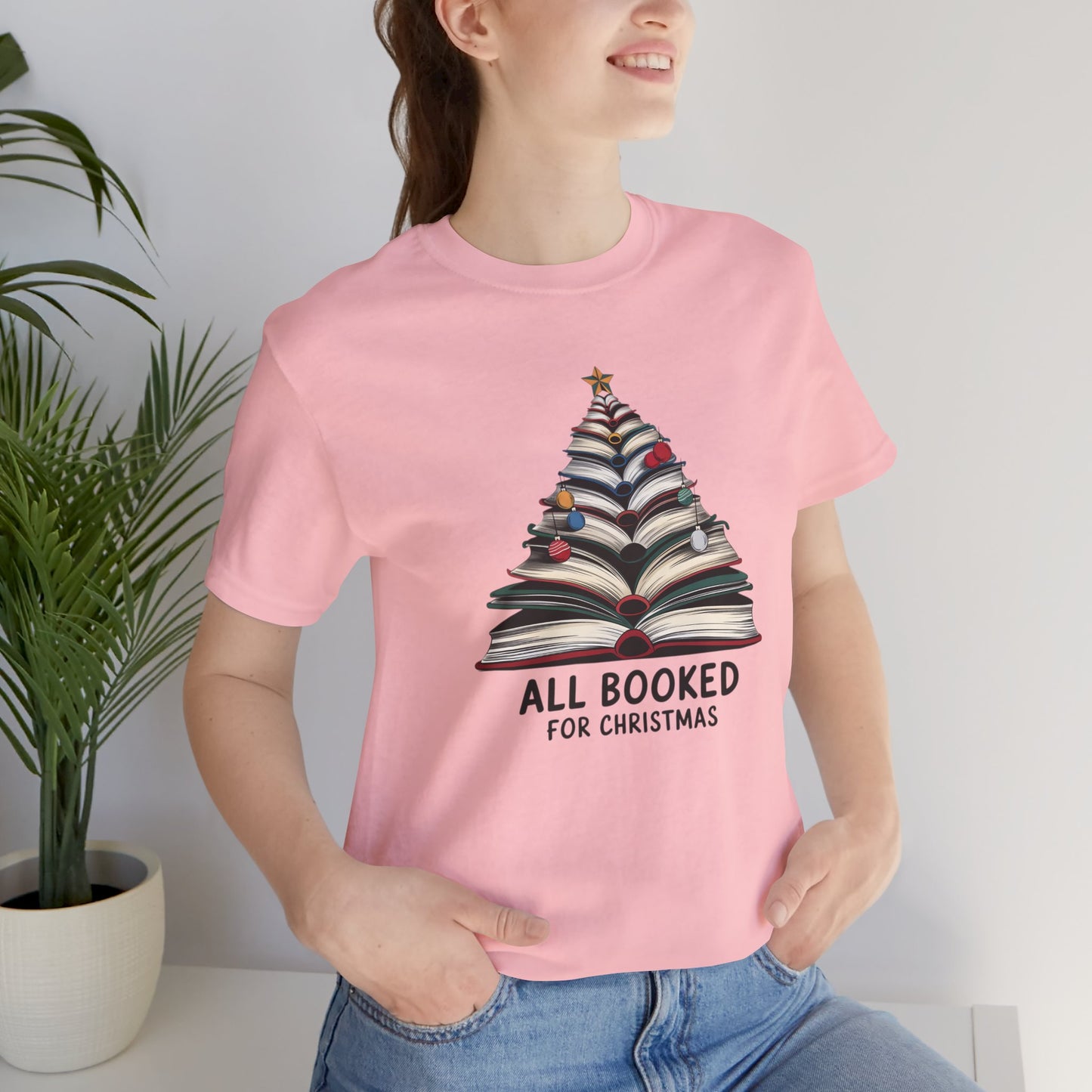 All Booked for Christmas Unisex Jersey Short Sleeve T-shirt - sizes S - 3X