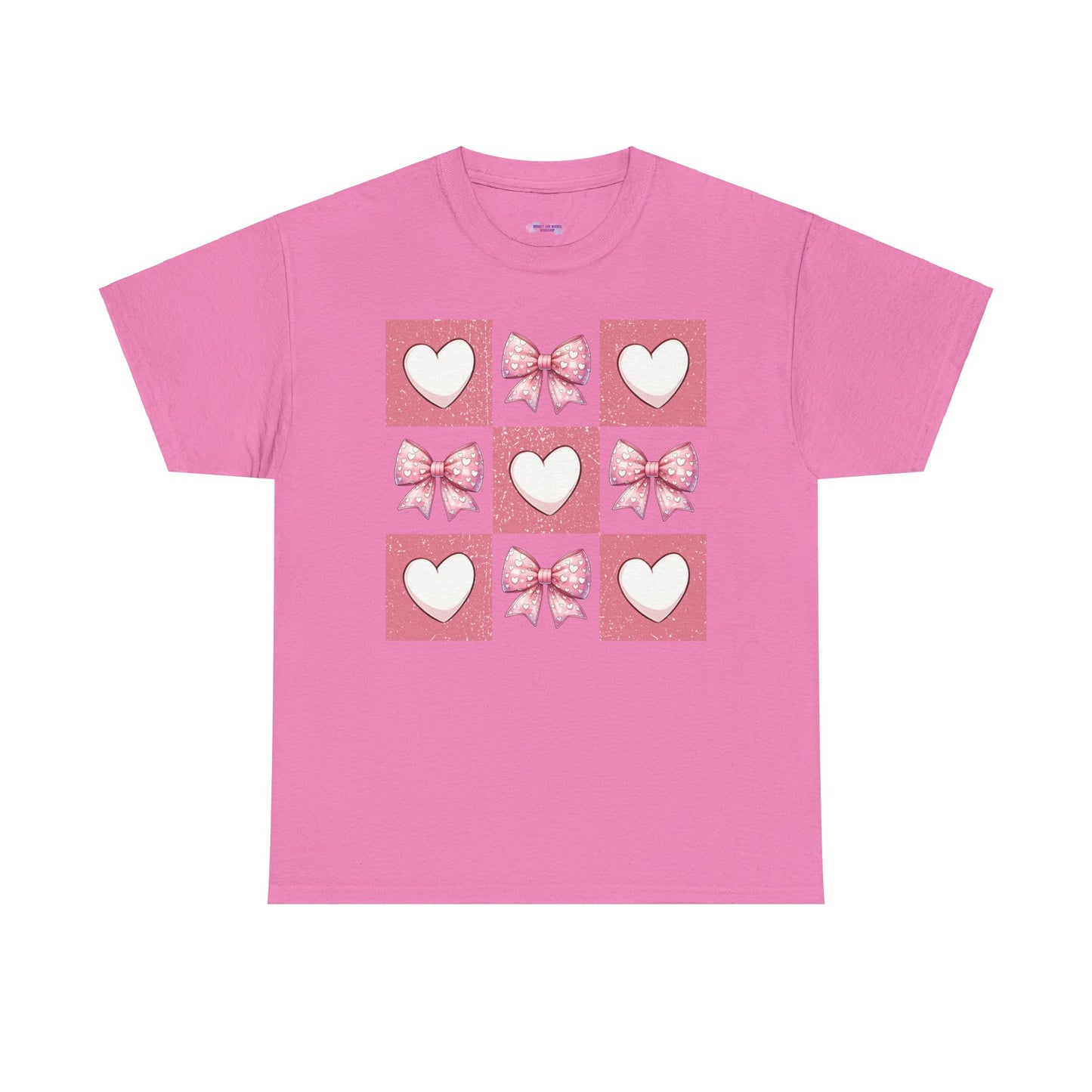 Hearts and Bows Unisex Heavy Cotton Tee - sizes S - 5X