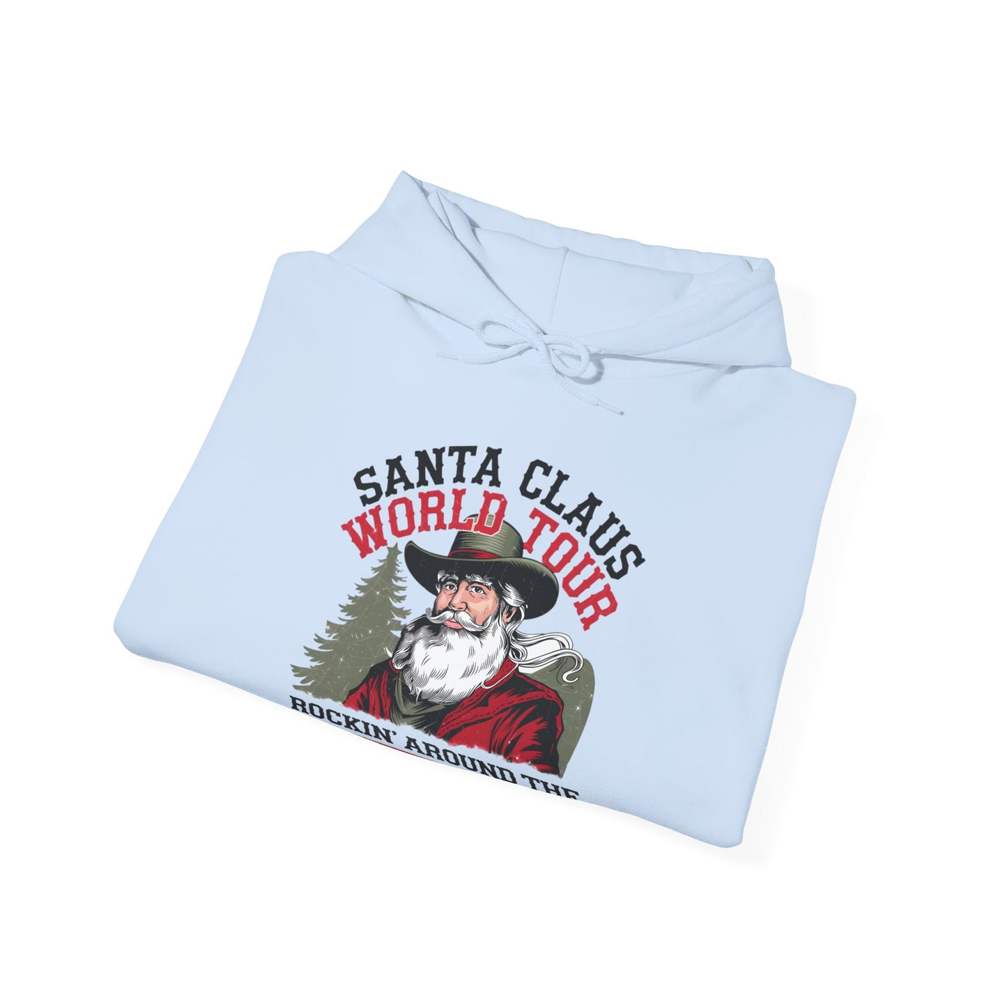 Santa Claus World Tour Unisex Heavy Blend™ Hooded Sweatshirt - sizes S - 3X - Rocking Around the Christmas Tree
