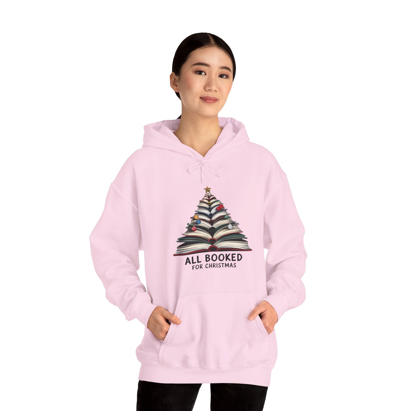 All Booked for Christmas Unisex Heavy Blend™ Hooded Sweatshirt - size S - 3X