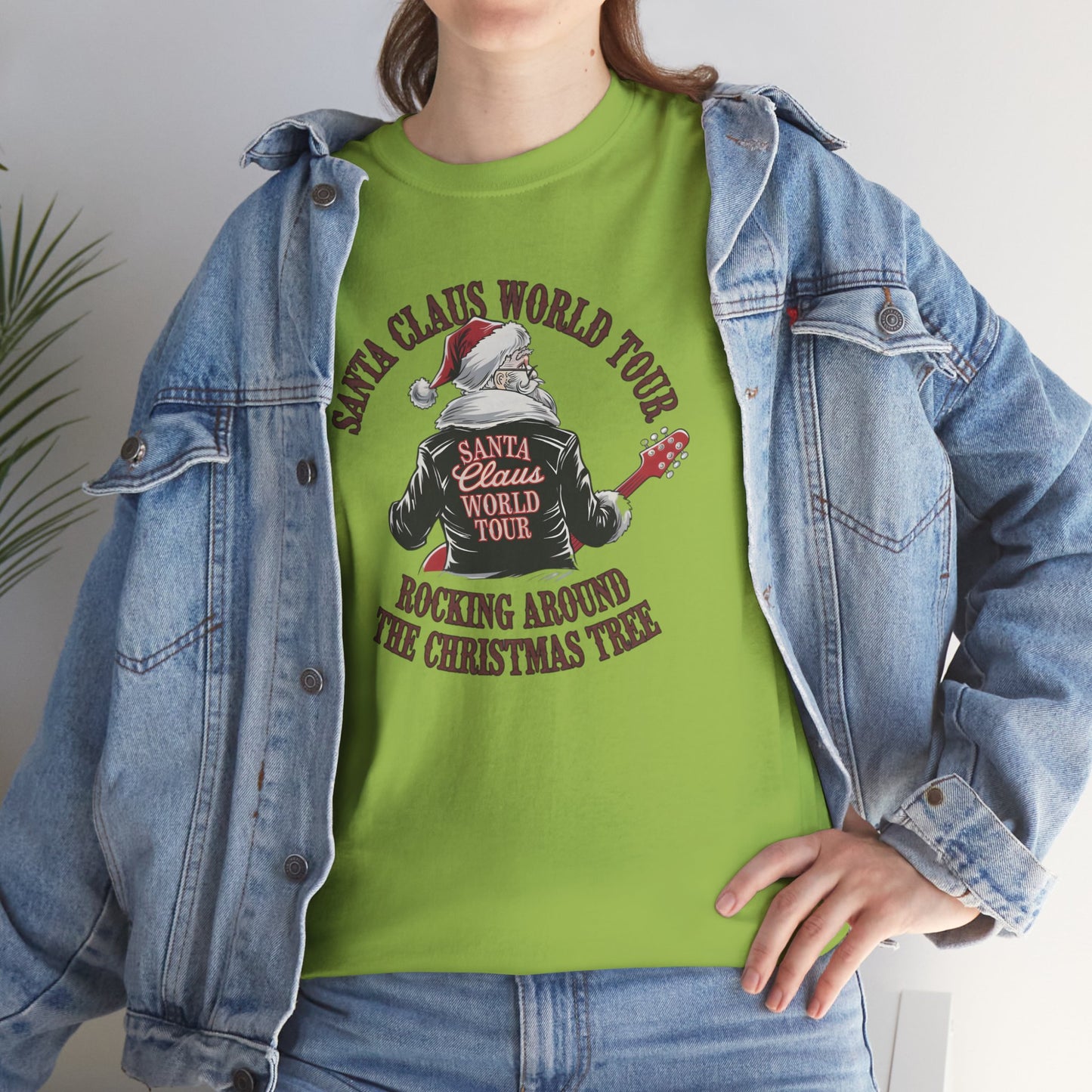 Santa Claus World Tour Unisex Tee - Sizes S-5X - Christmas Holiday Funny Shirt