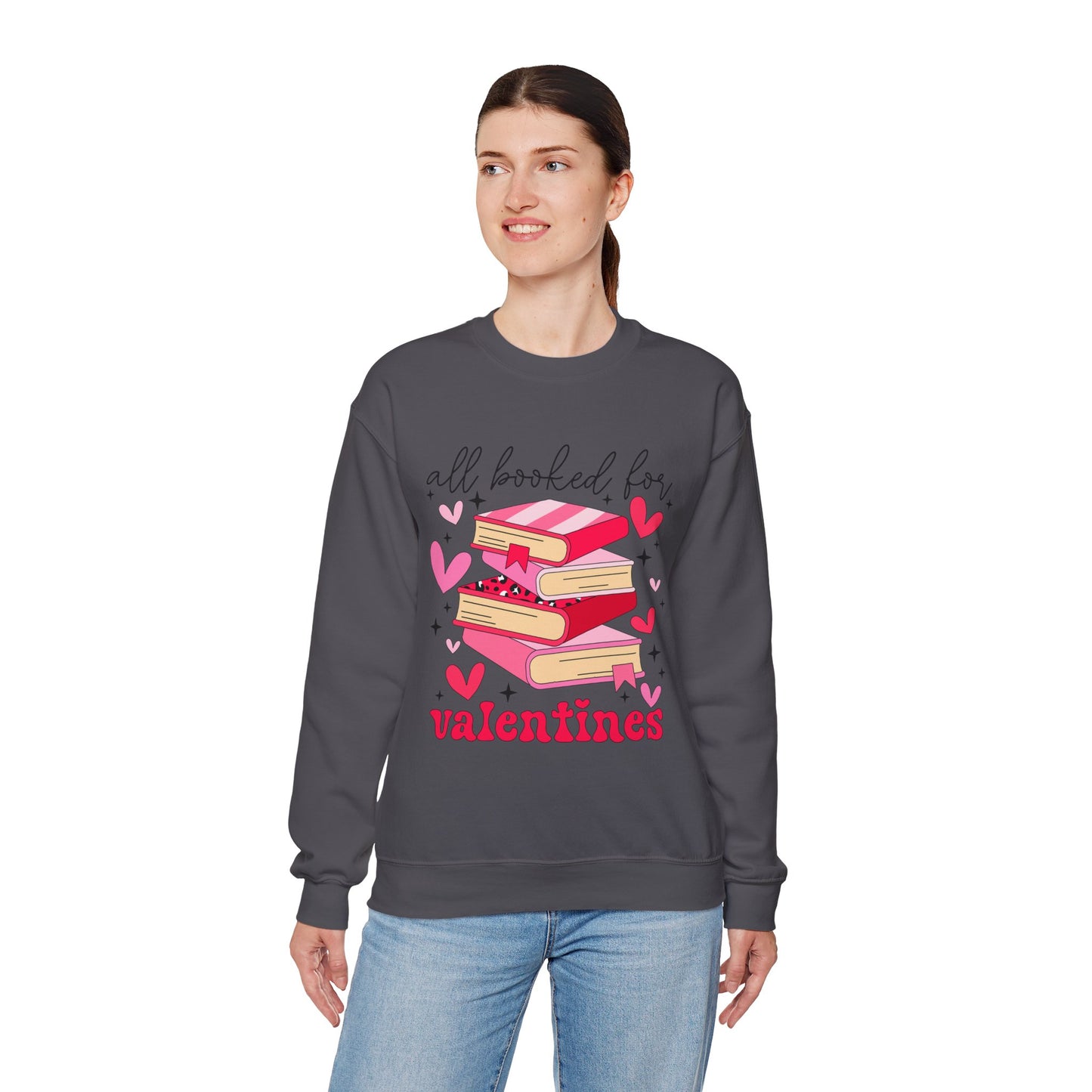 Book Lover Valentine's Day Unisex Sweatshirt - sizes S - 5X