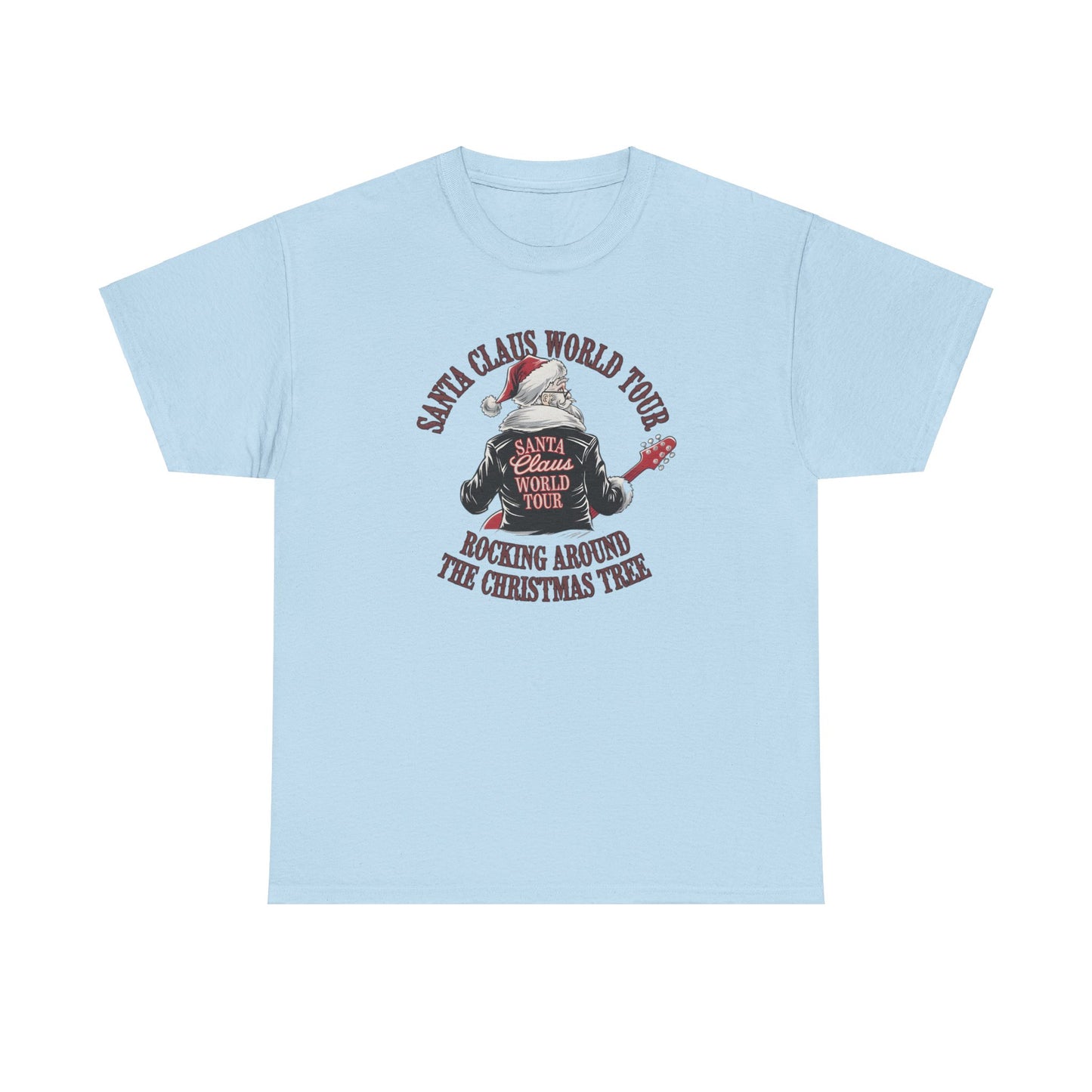 Santa Claus World Tour Unisex Tee - Sizes S-5X - Christmas Holiday Funny Shirt