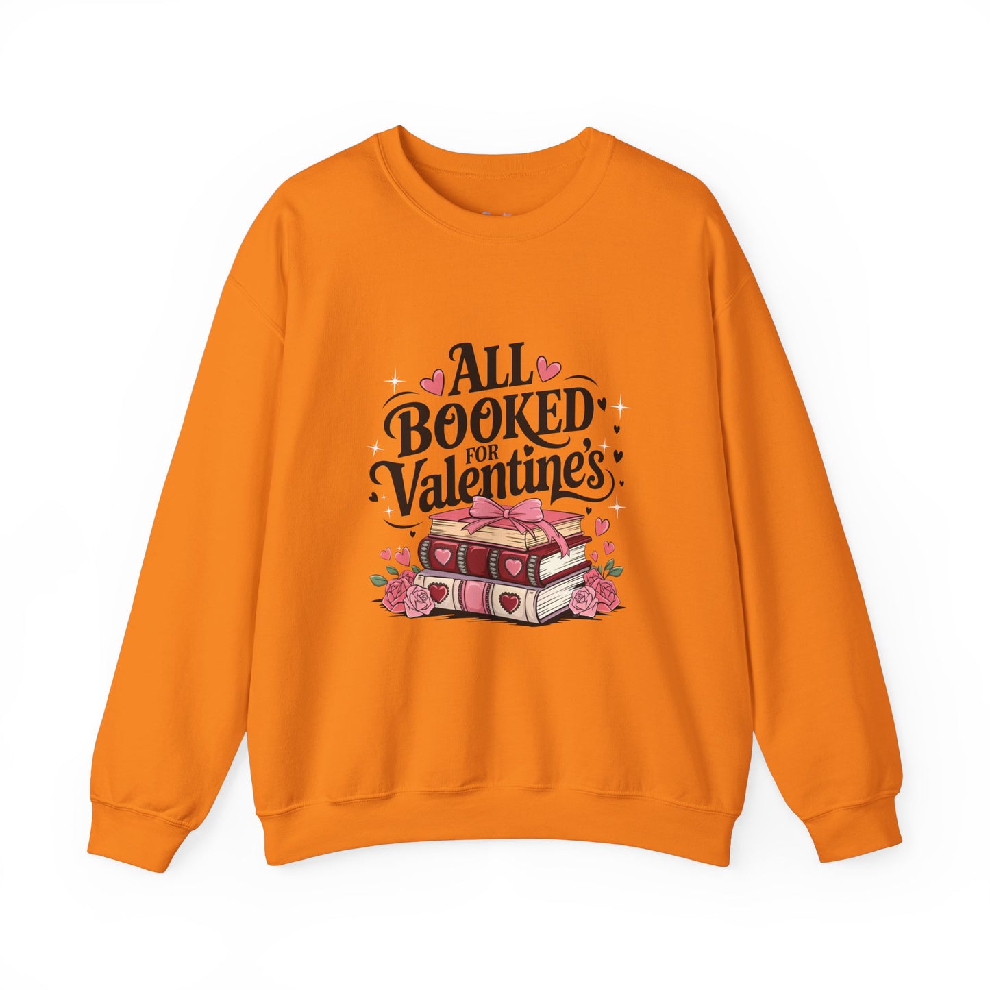 All Booked for Valentine's Day Unisex Heavy Blend Crewneck Sweatshirt