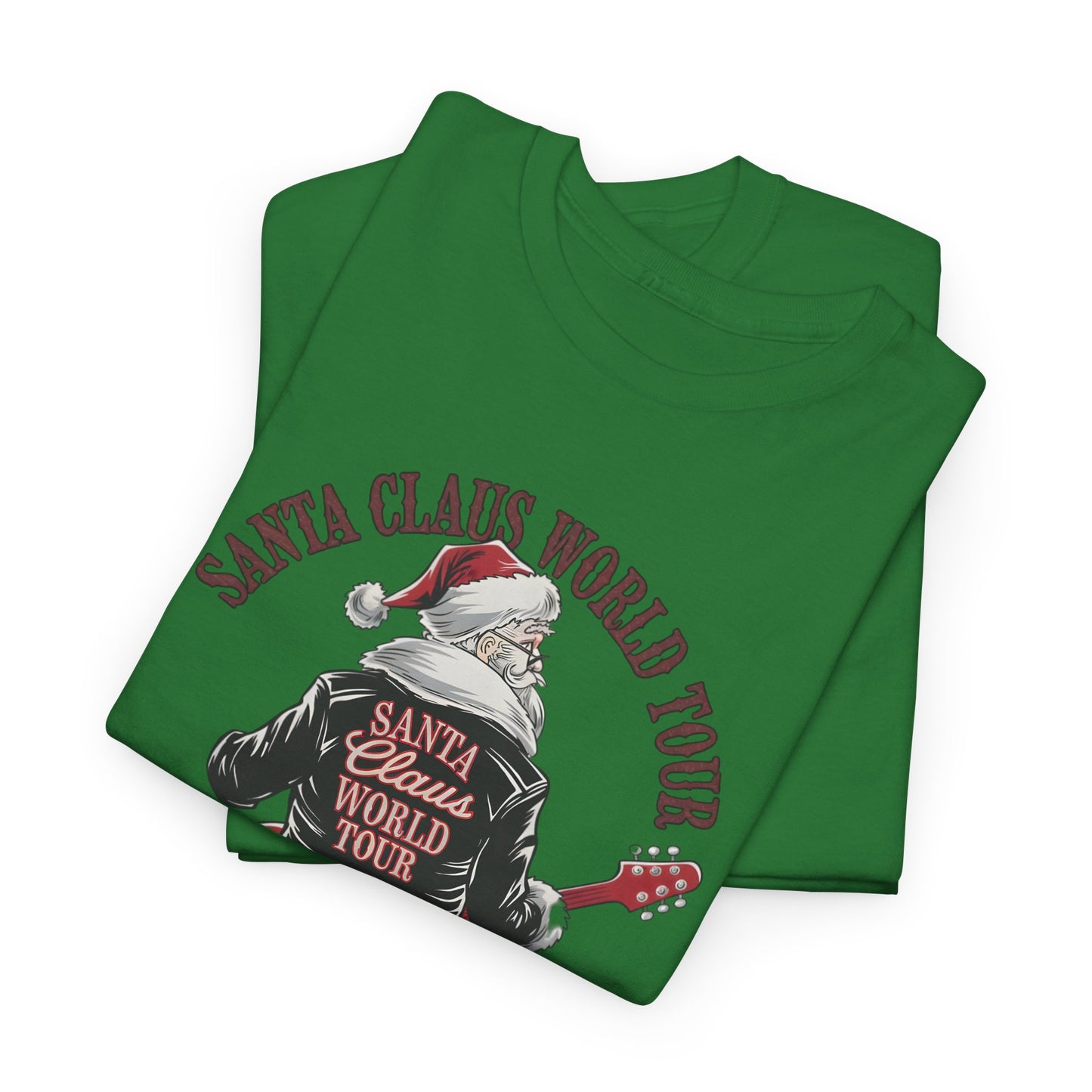 Santa Claus World Tour Unisex Tee - Sizes S-5X - Christmas Holiday Funny Shirt