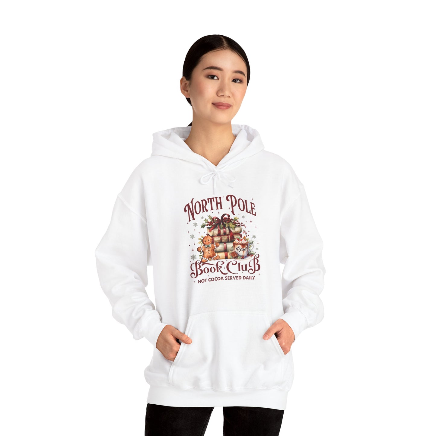 North Pole Book Club Unisex Heavy Blend™ Hooded Sweatshirt - sizes S - 5X