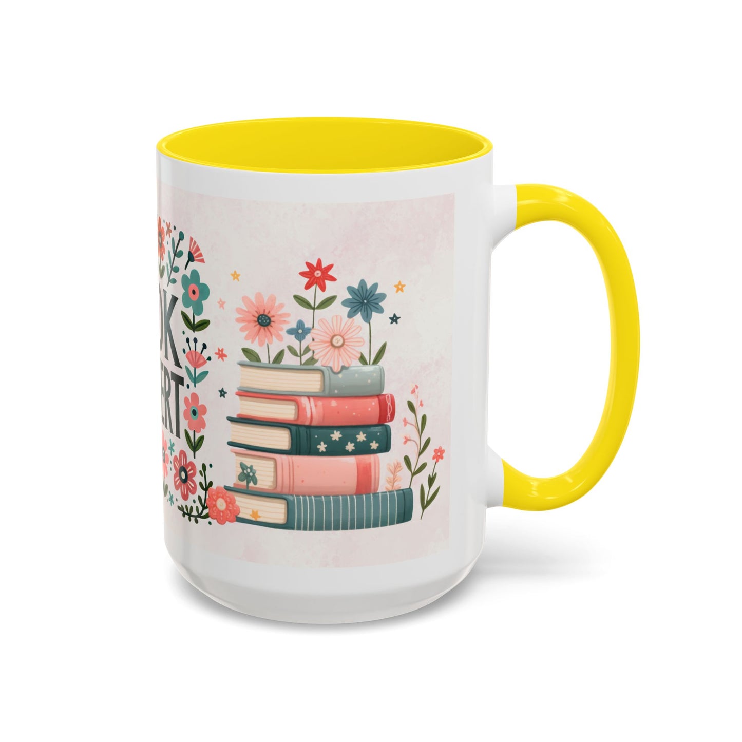 Mug - Booktrovert Pretty Floral Ceramic Coffee Mug (11oz, 15oz)