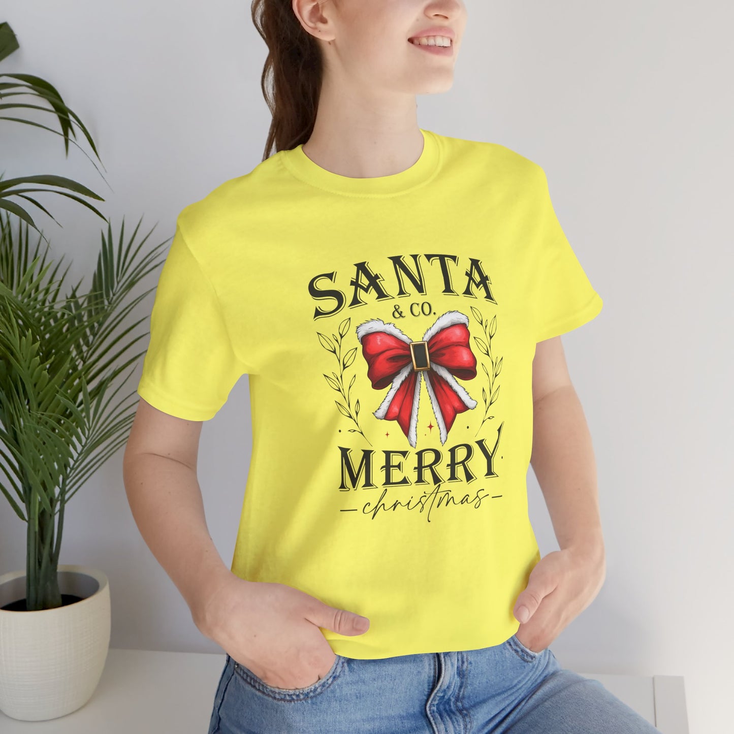 Santa and Co Merry Christmas Unisex Jersey Short Sleeve Tee - sizes S - 5X