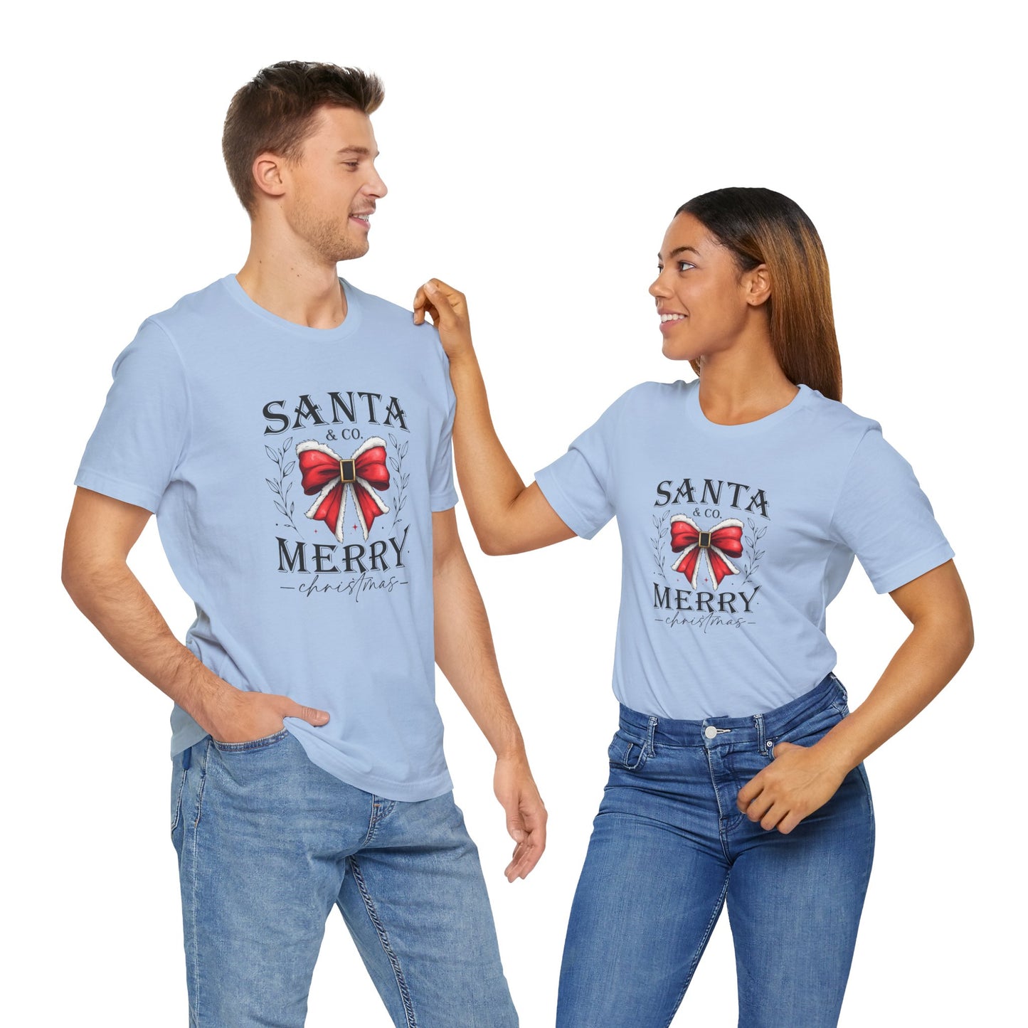 Santa and Co Merry Christmas Unisex Jersey Short Sleeve Tee - sizes S - 3X