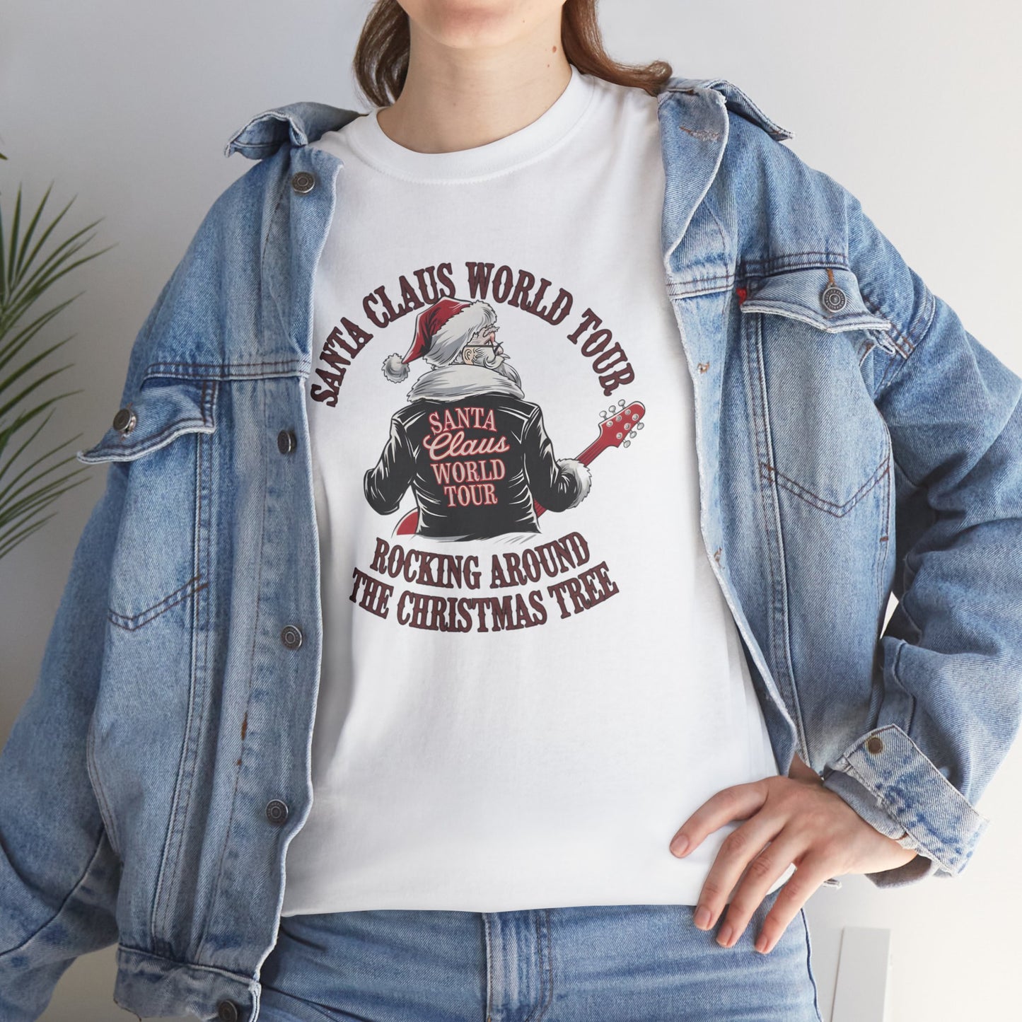 Santa Claus World Tour Unisex Tee - Sizes S-5X - Christmas Holiday Funny Shirt