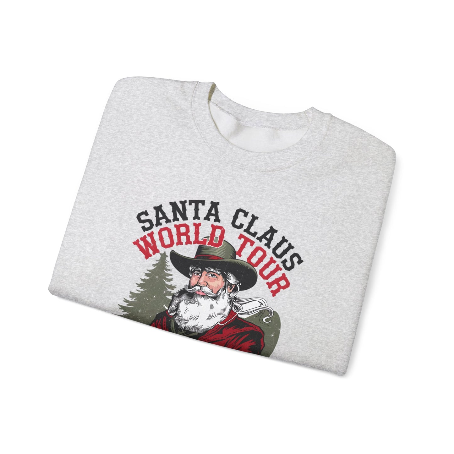 Santa Claus World Tour Unisex Heavy Blend™ Crewneck Sweatshirt - sizes S - 3X - Rocking around the Christmas Tree