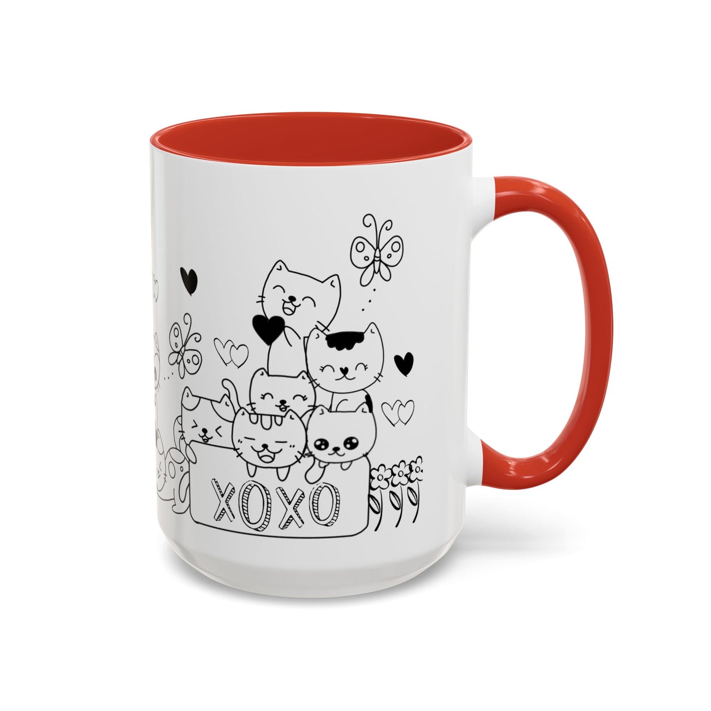 Coffee Mug - Valentine's Day Cat Love Mug for Cat Lovers