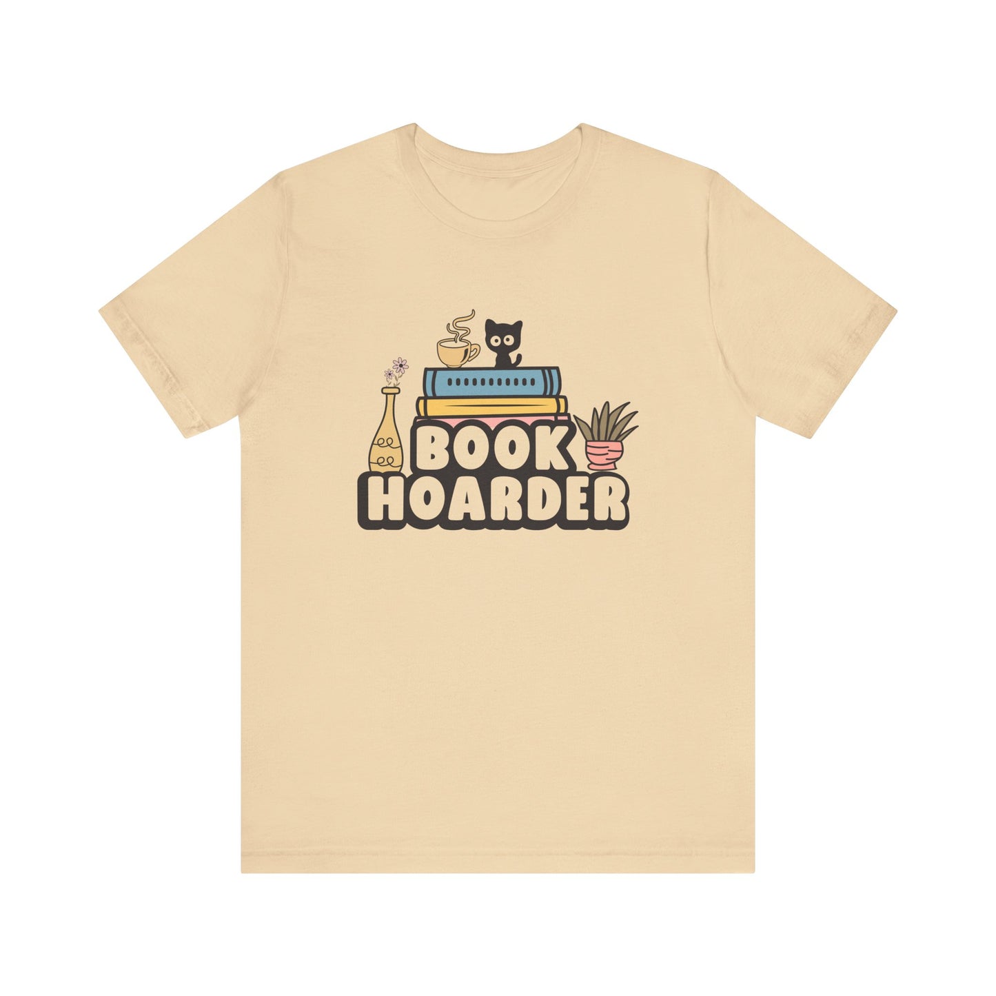 Book Hoarder Unisex Tee - Cat Lover Book Lover Funny Gift - sizes S - 3X