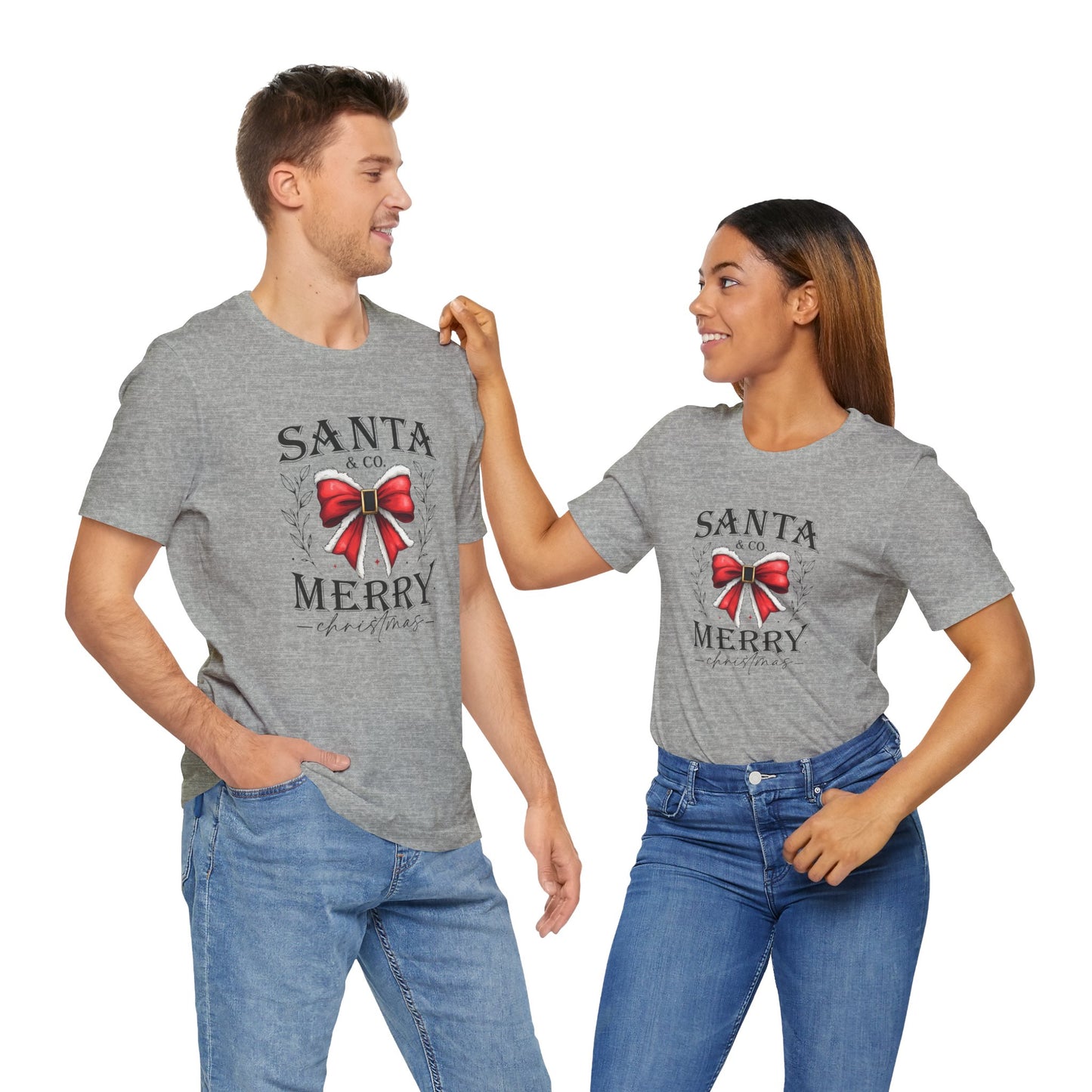 Santa and Co Merry Christmas Unisex Jersey Short Sleeve Tee - sizes S - 5X