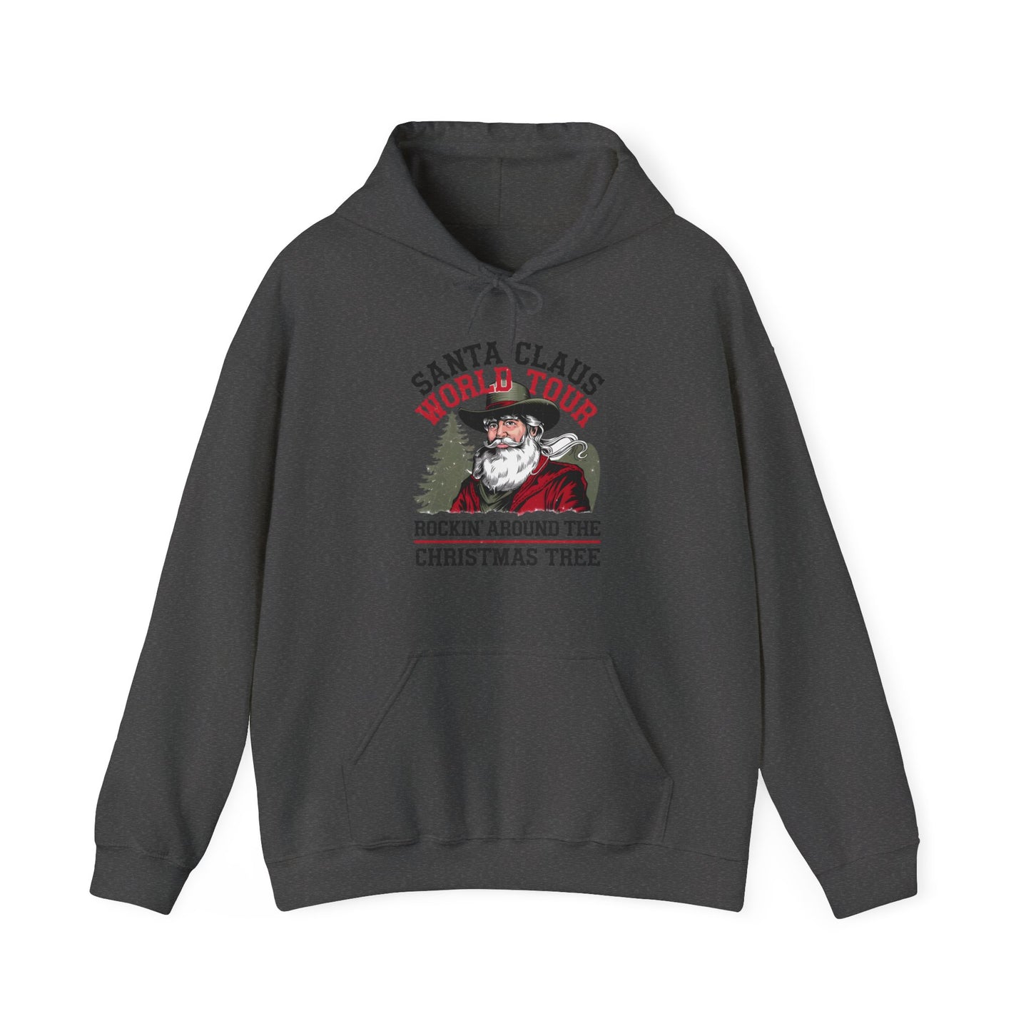 Santa Claus World Tour Unisex Heavy Blend Hooded Sweatshirt - sizes S - 5X - Rocking Around the Christmas Tree