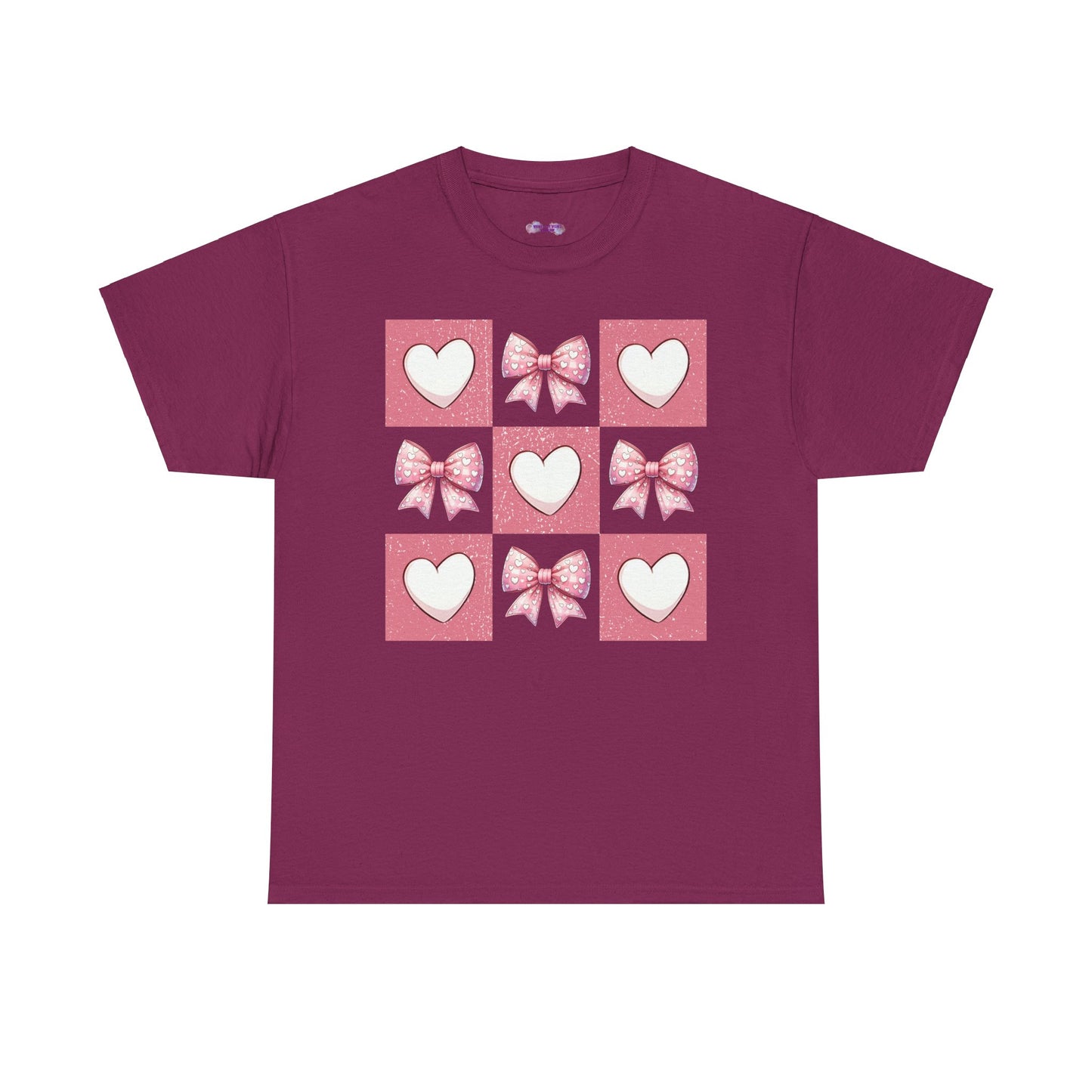 Hearts and Bows Unisex Heavy Cotton Tee - sizes S - 5X