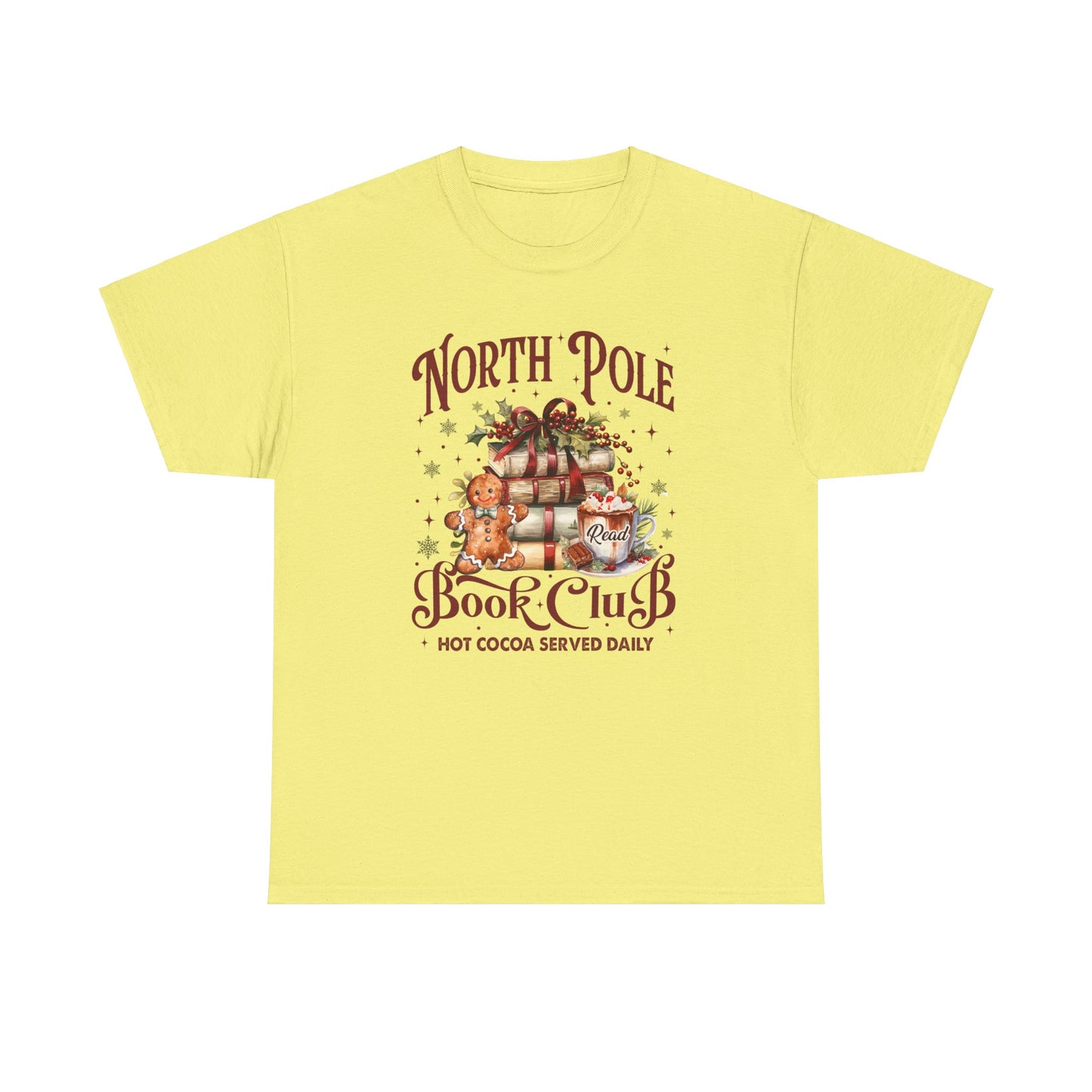 North Pole Book Club Unisex Heavy Cotton Tee - sizes S - 3X