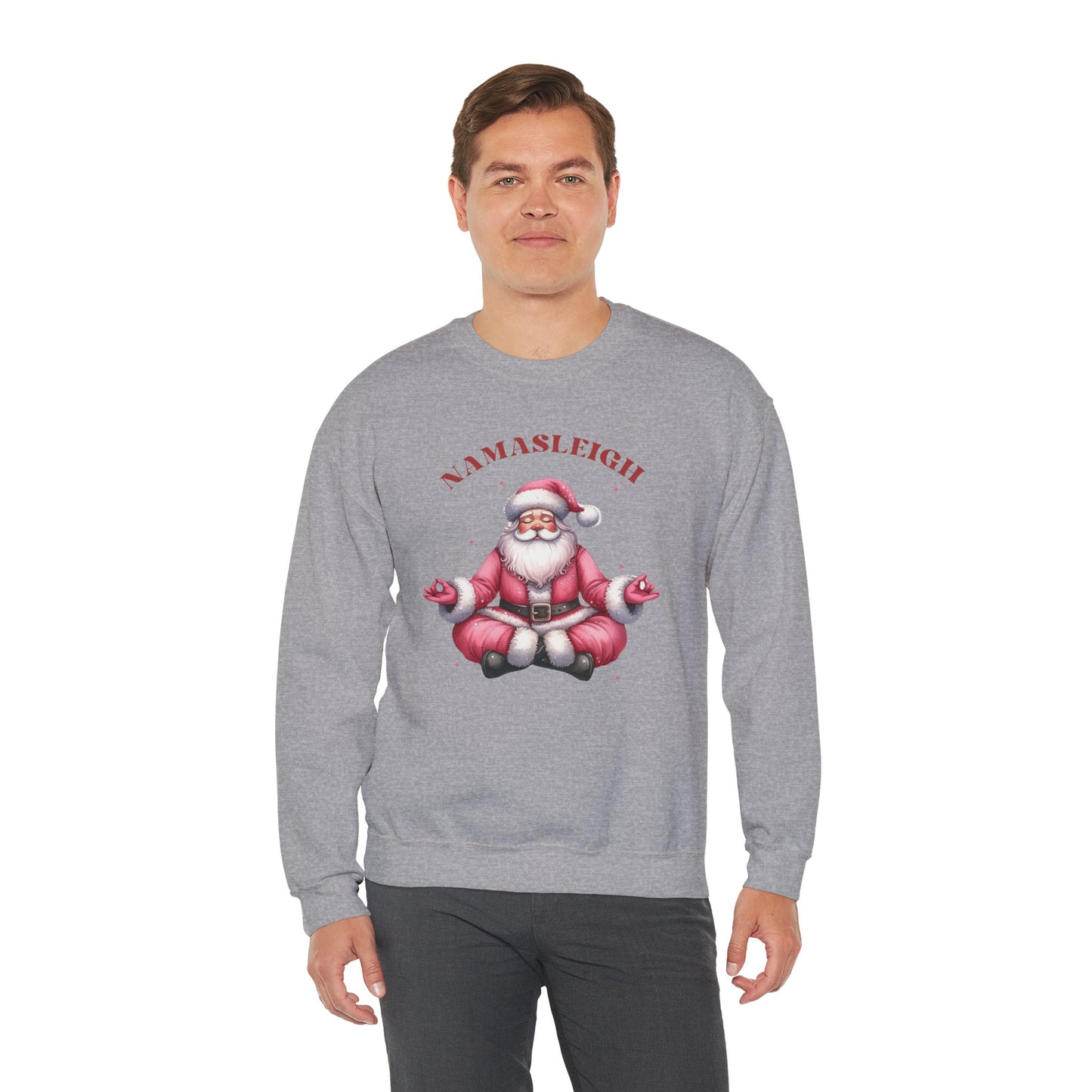 Santa Namasleigh Unisex Heavy Blend™ Crewneck Sweatshirt - size S - 3X