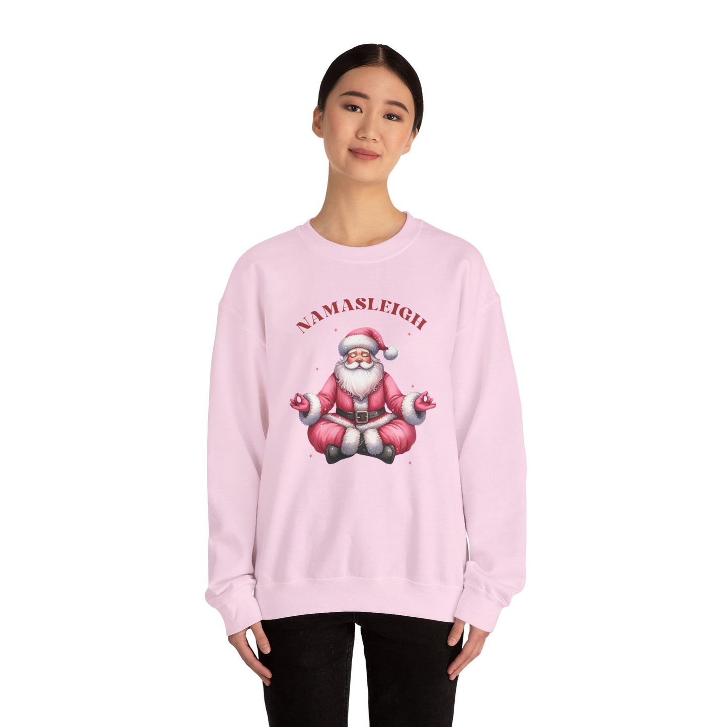 Santa Namasleigh Unisex Heavy Blend™ Crewneck Sweatshirt - size S - 3X