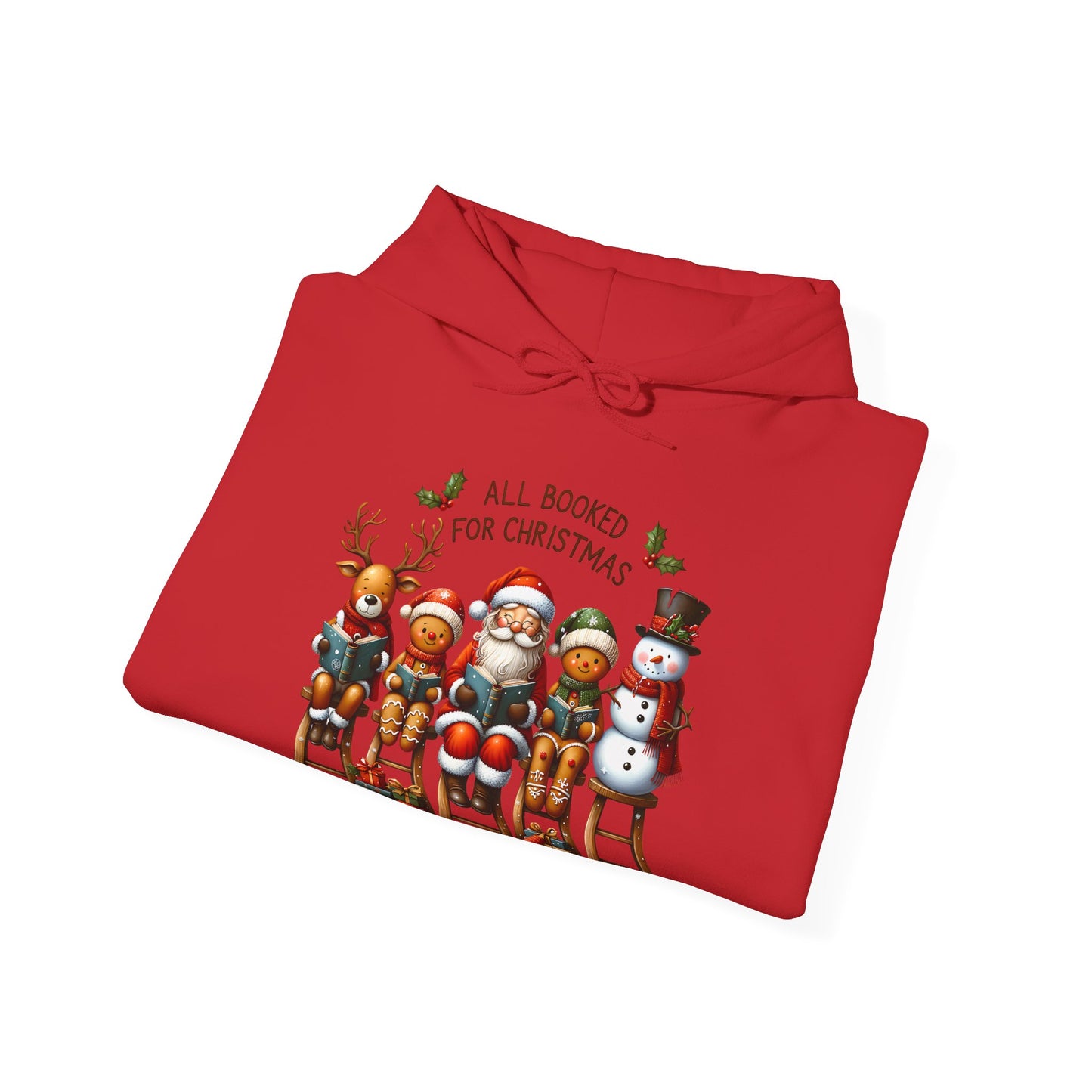 Christmas Bookish UnisexHoodie - All Booked For Christmas