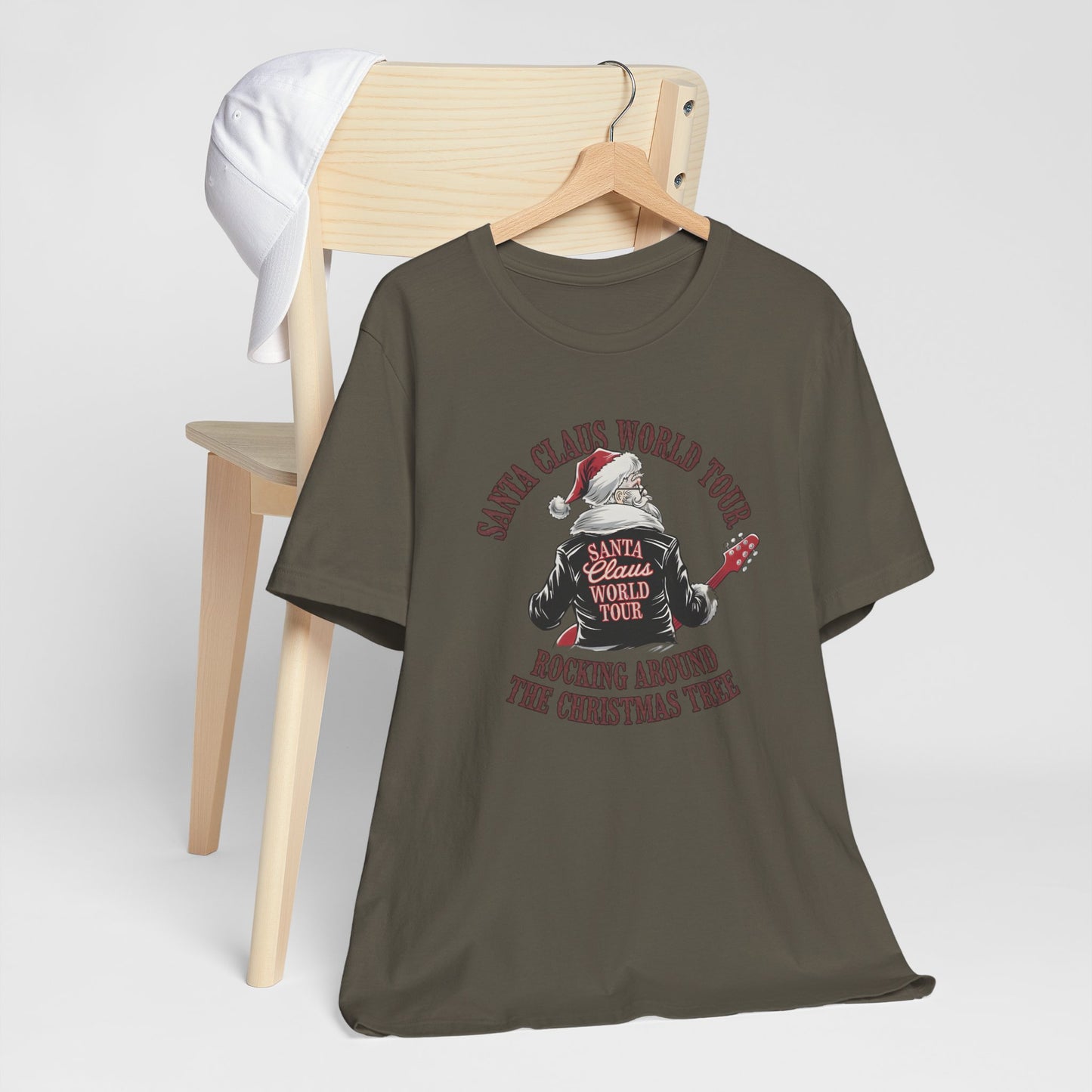 Santa Claus World Tour Tee - Festive Christmas Unisex Jersey Short SleeveT-Shirt - sizes S-3X