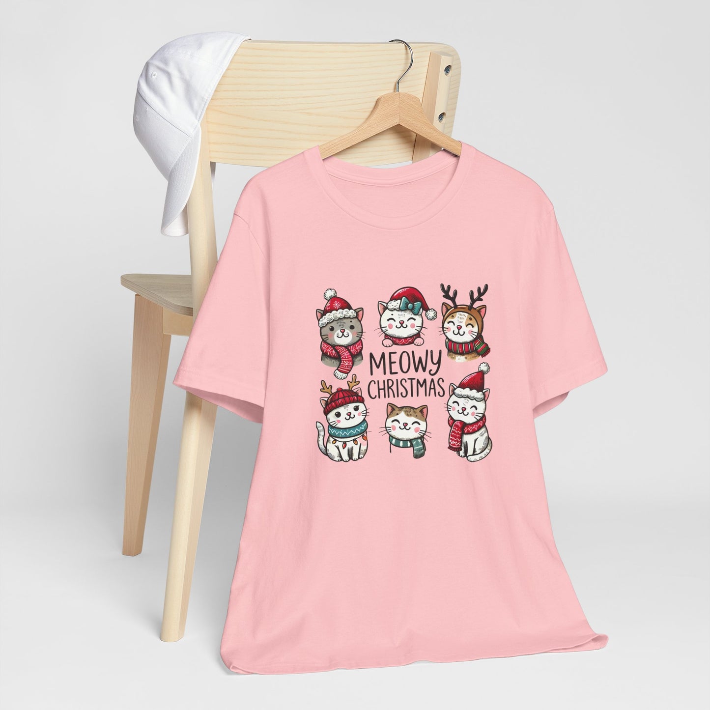 Meowy Christmas Unisex Jersey Short Sleeve Tee - size S - 3X
