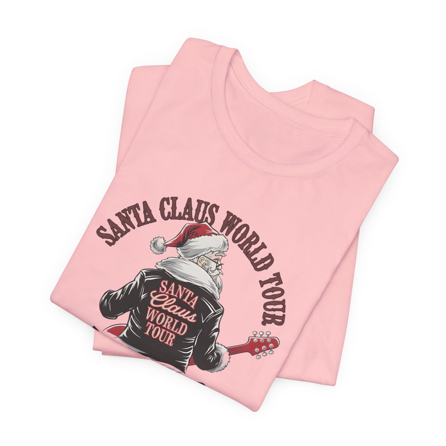 Santa Claus World Tour Tee - Festive Christmas Unisex Jersey Short SleeveT-Shirt - sizes S-3X
