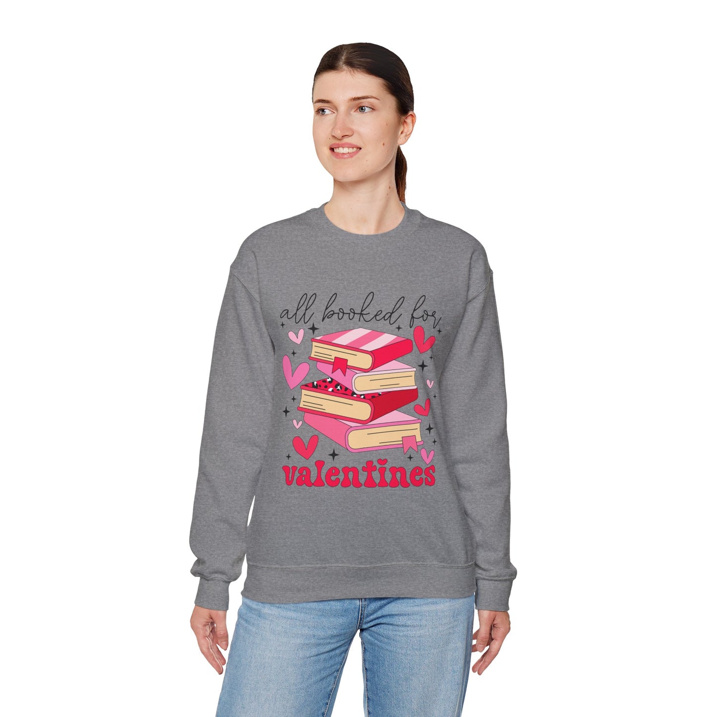 Book Lover Valentine's Day Unisex Sweatshirt - sizes S - 5X