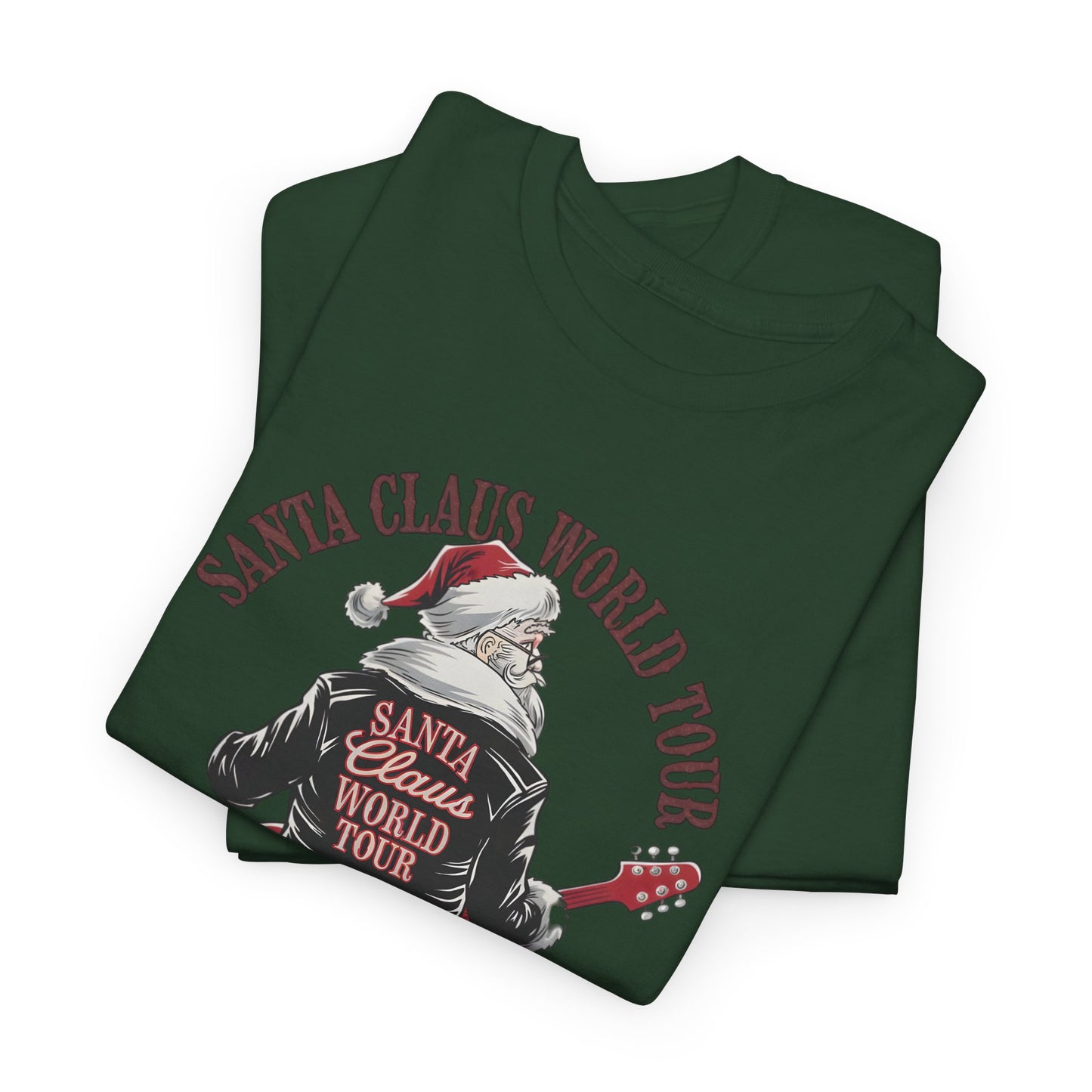 Santa Claus World Tour Unisex Tee - Sizes S-5X - Christmas Holiday Funny Shirt